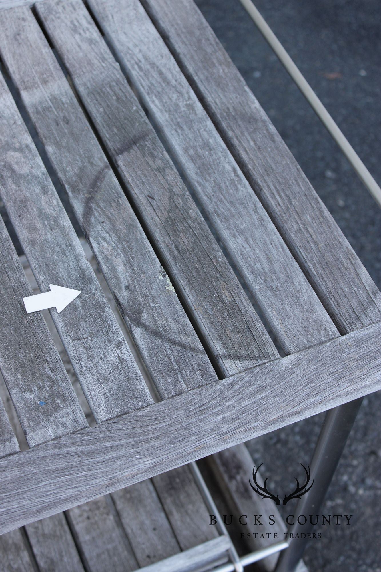 Gloster Teak Outdoor Bar Cart