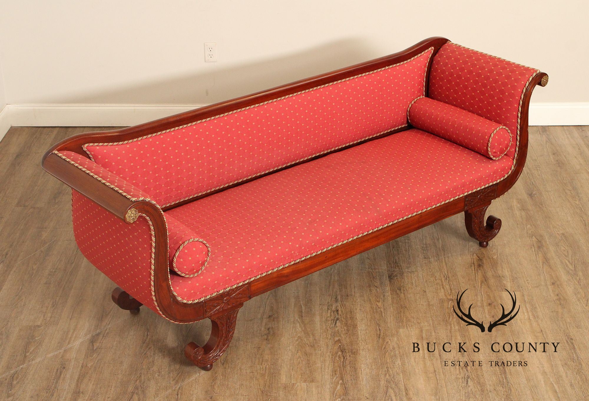 Antique American Classical Mahogany Sofa