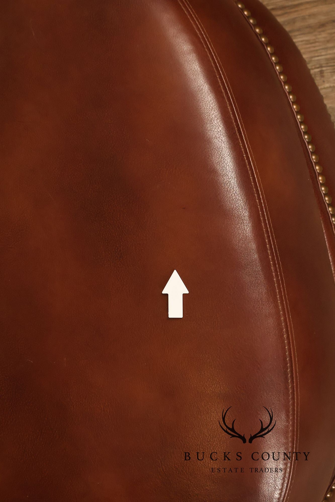 Bradington Young Traditional Style Leather Ottoman