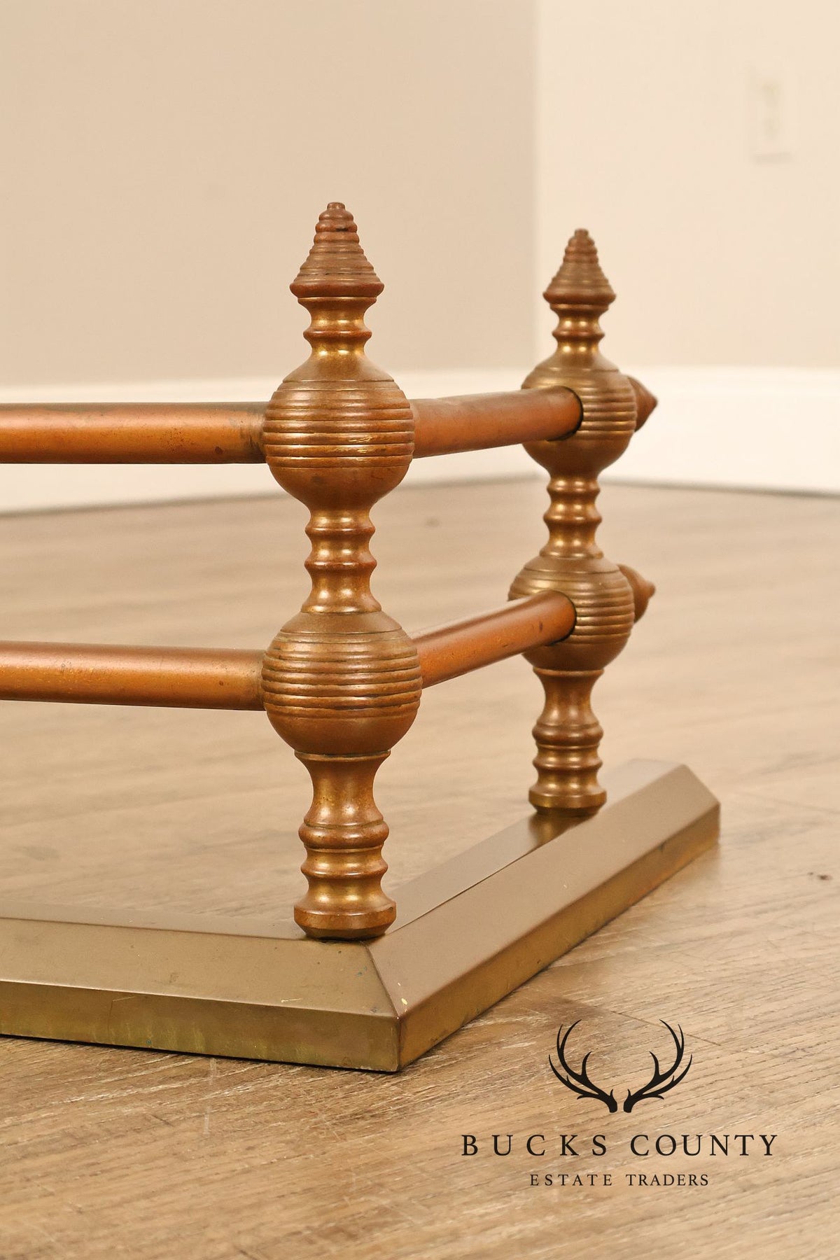 Traditional Brass Tone Fireplace Fender