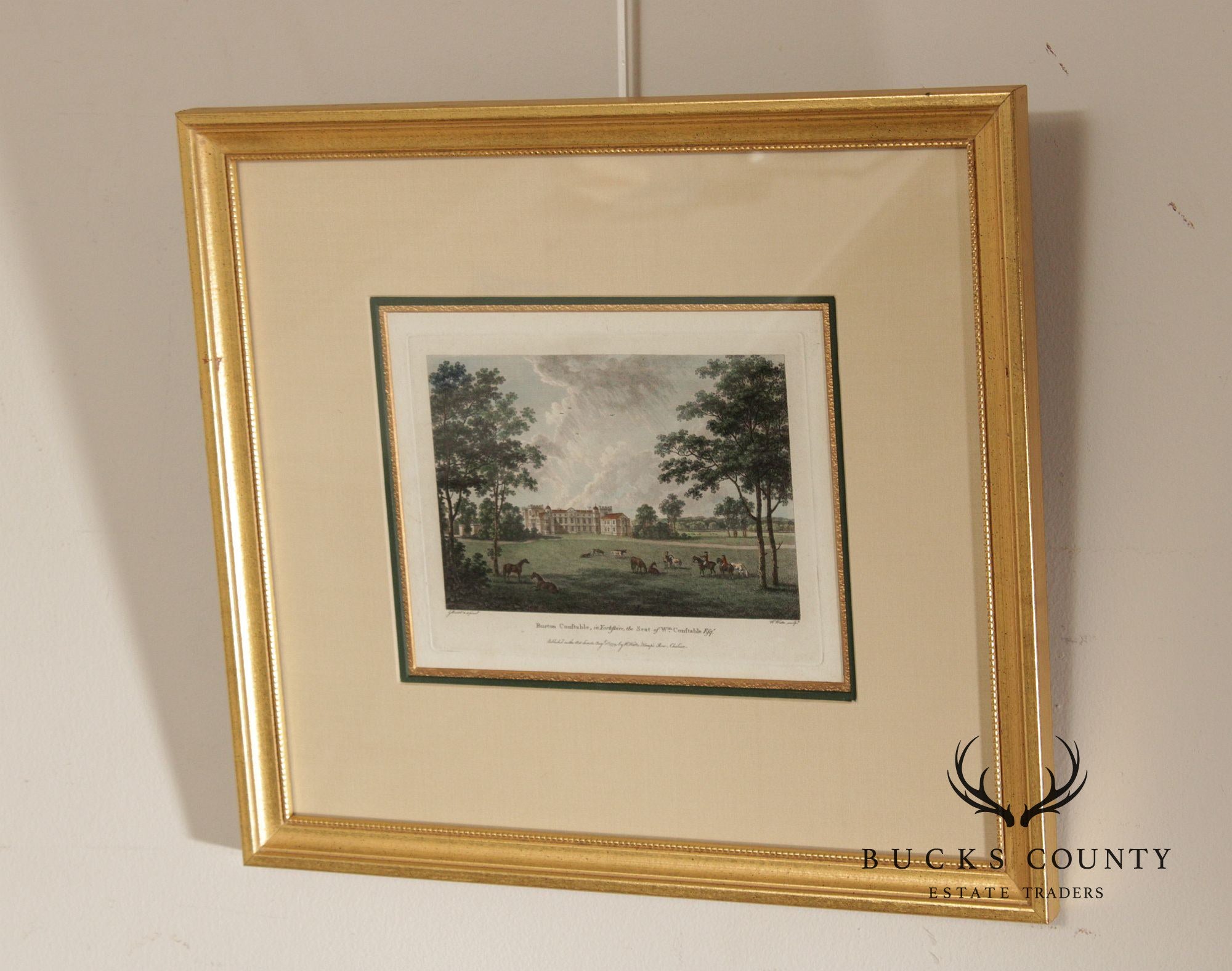 W. Angus Framed Print of English Estate