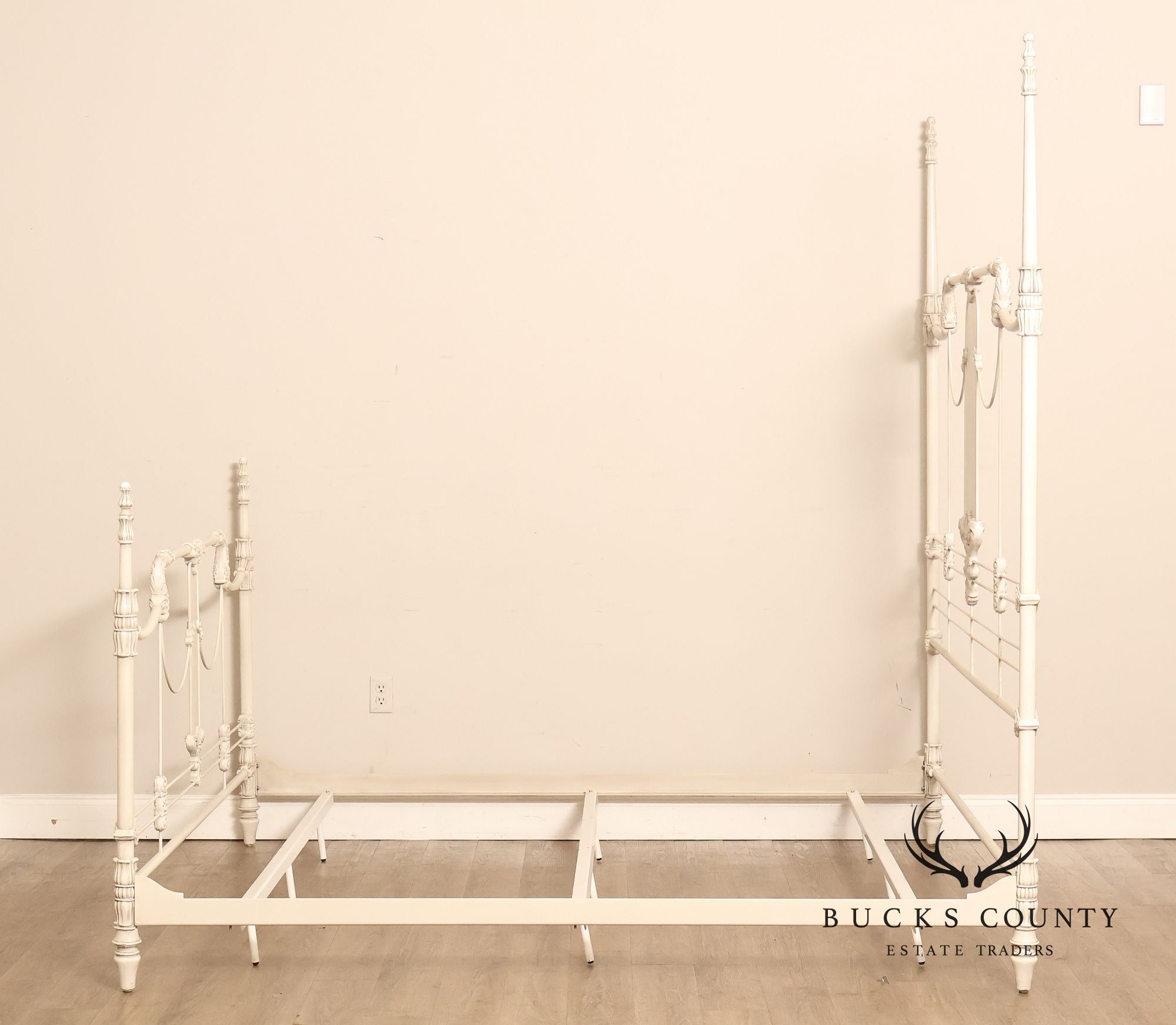 Frontgate Jardin Collection King Size Metal Canopy Bed