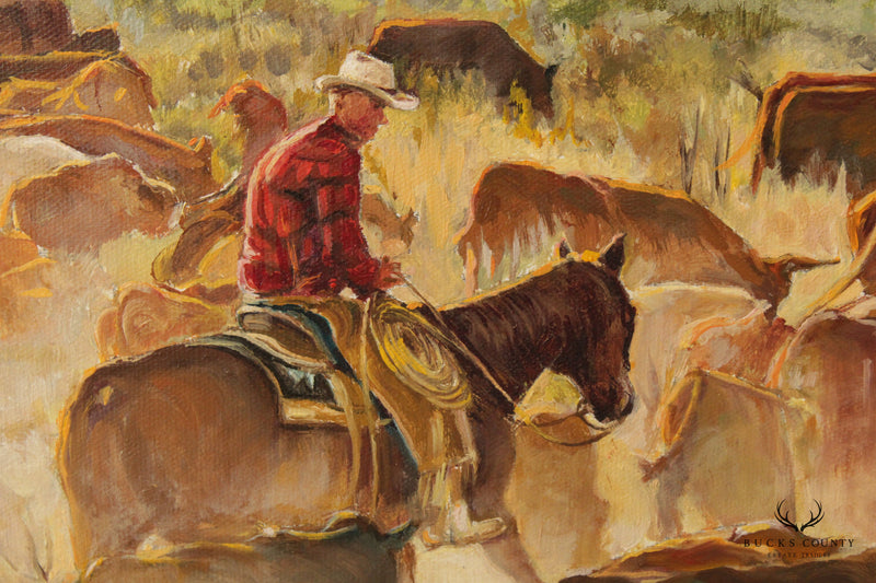 Fred Zivari 'Rancher Drive, Northern Nevada' Painting