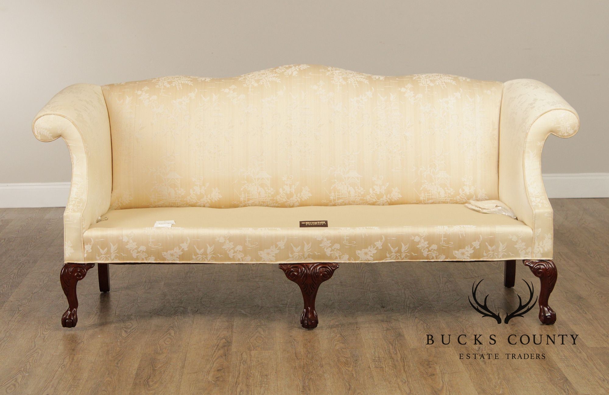 Broyhill Chippendale Style Ball And Claw Foot Sofa