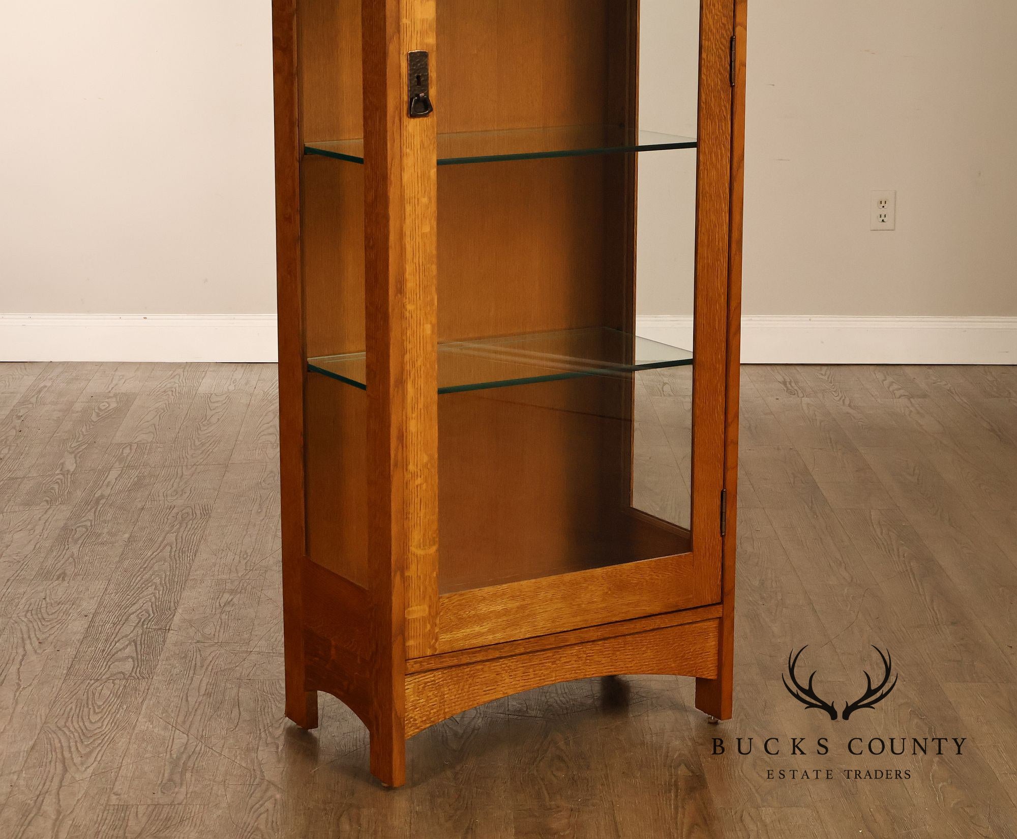 Stickley Mission Collection Oak Display Cabinet