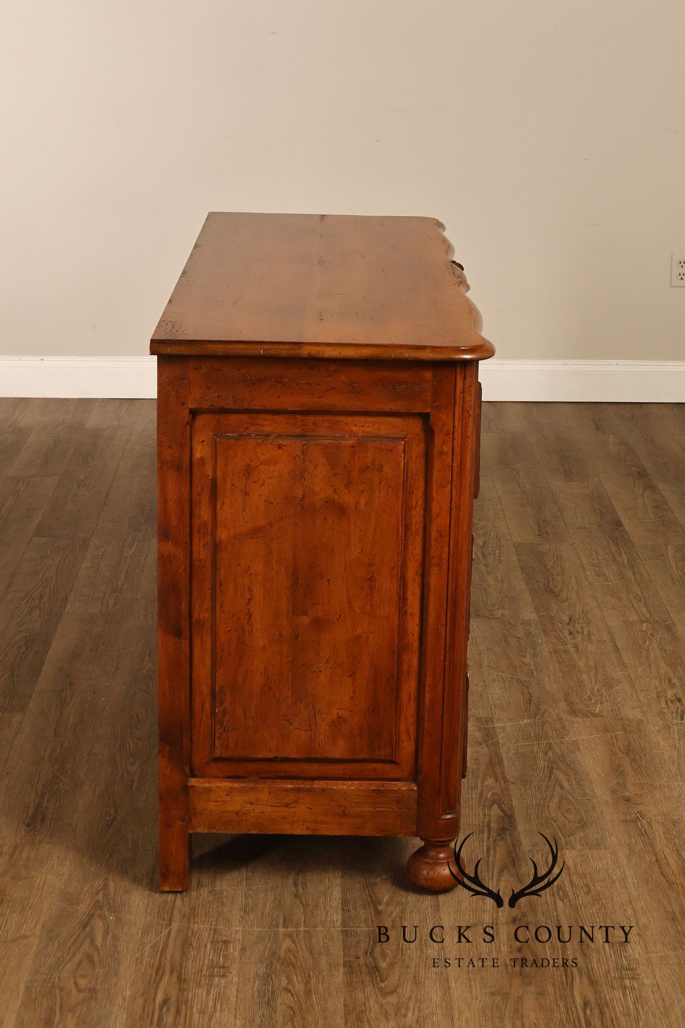 Don Ruseau Custom Continental Style Walnut Chest Of Drawers