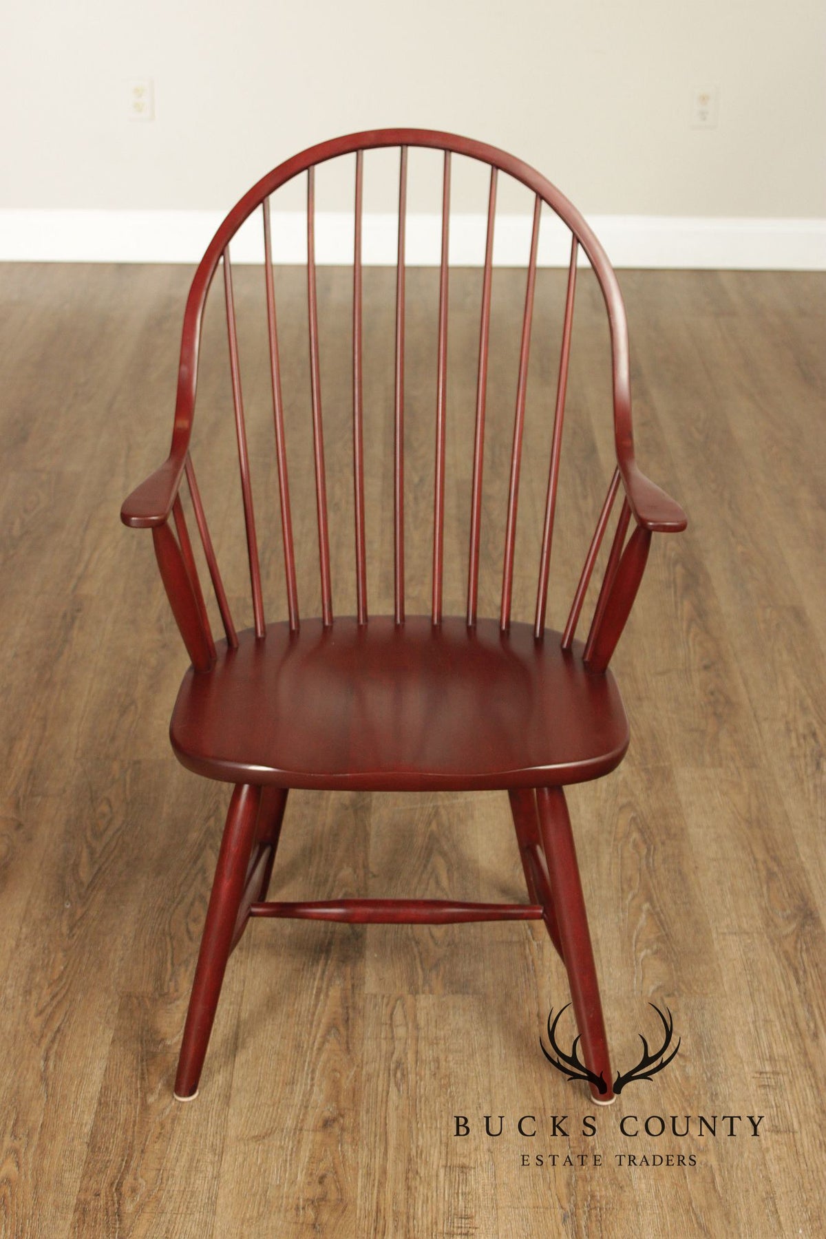 American Windsor Style Set Of 6 Spindle Back Dining Chairs