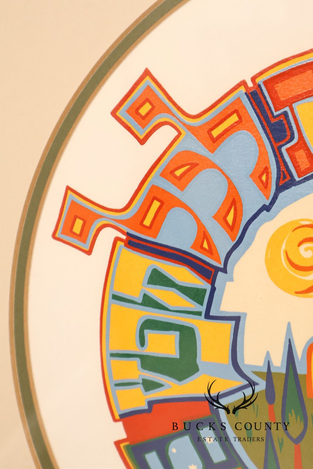 Mordechai Rosenstein Judaica Serigraph, 'For Everything There's a Season'