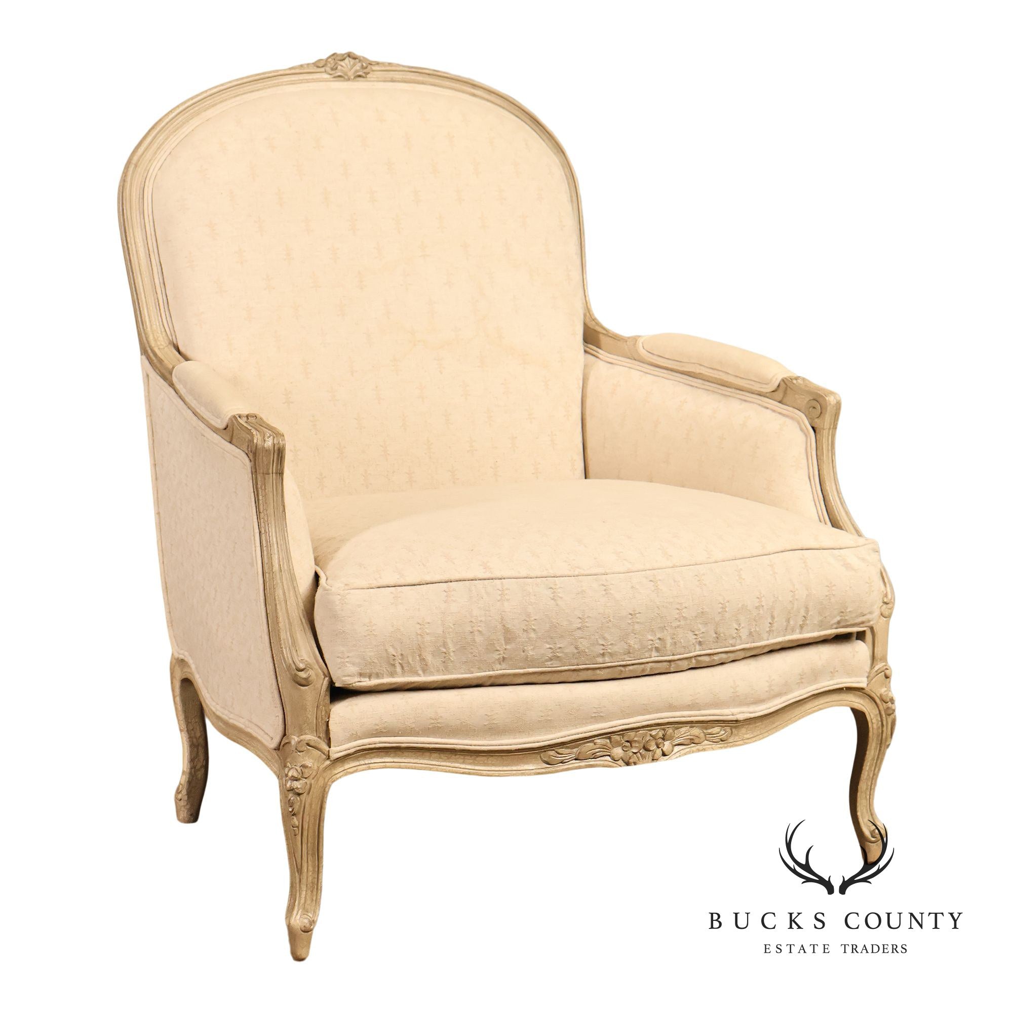 Pama Furniture Inc French Provincial Style Bergere Armchair