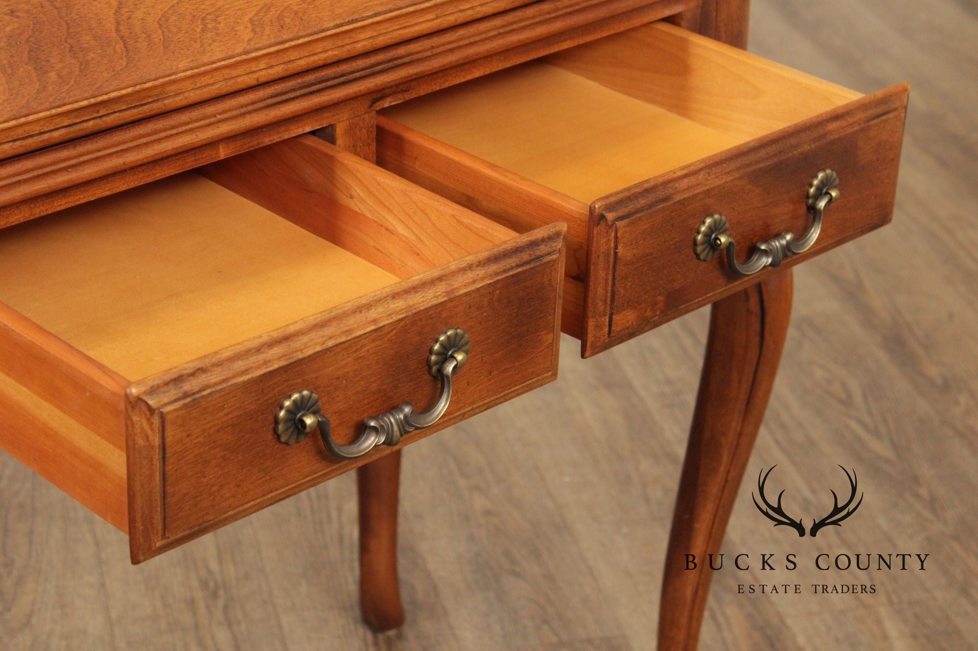 Ethan Allen 'Country French' Slant Front Maple Writing Desk