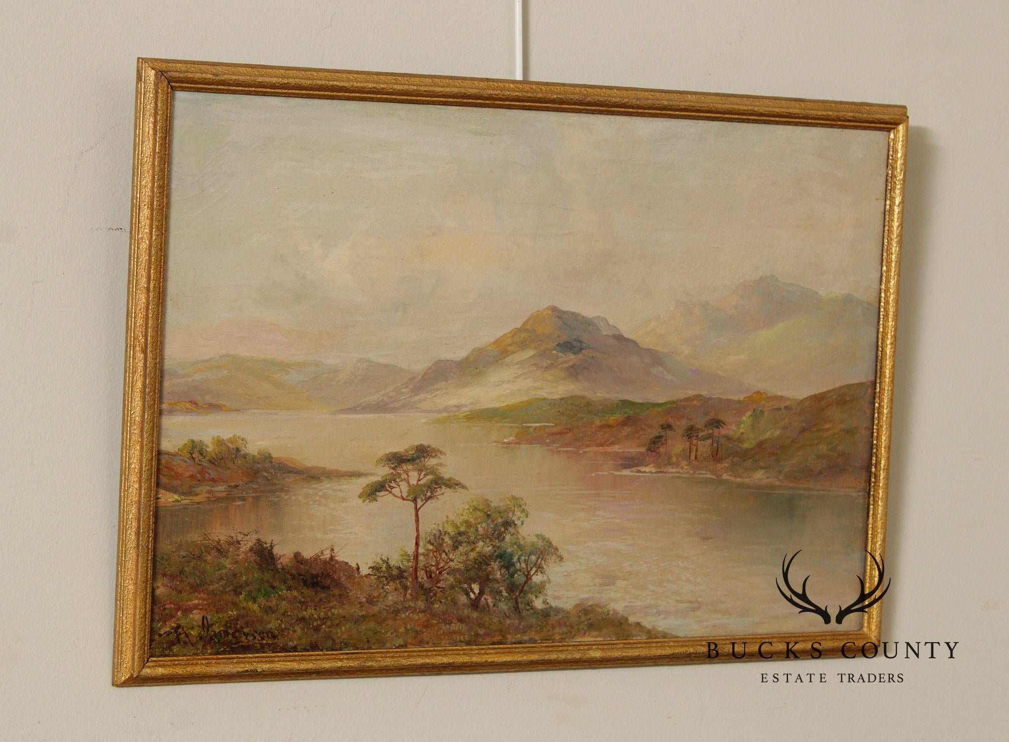 Francis E. Jamieson Oil Painting, Scottish Highlands