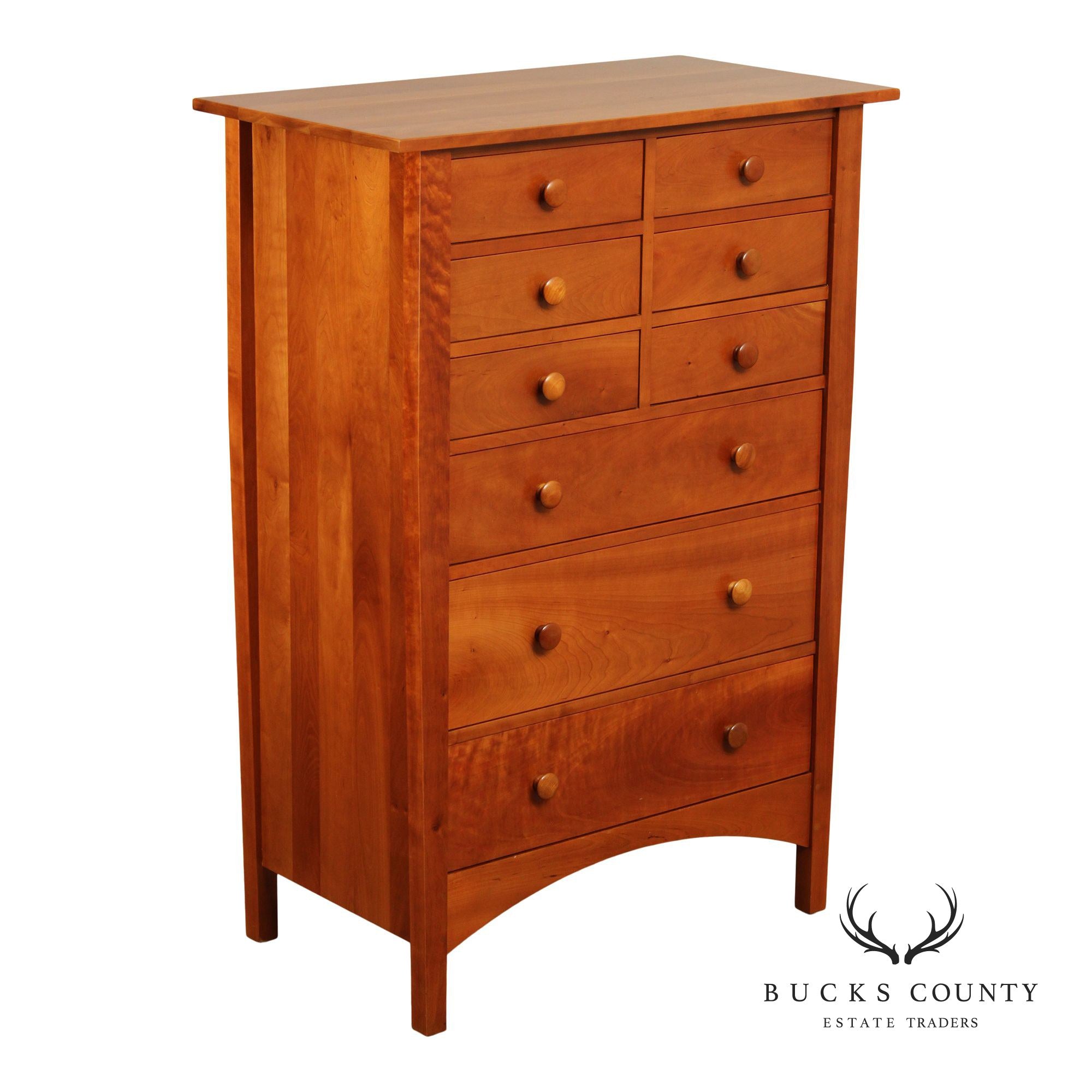 Stickley Mission Collection Harvey Ellis Cherry Nine-Drawer Chest