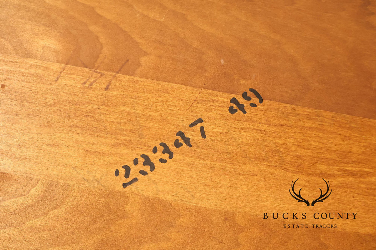 Milo Baughman Walnut Pedestal Dining Table