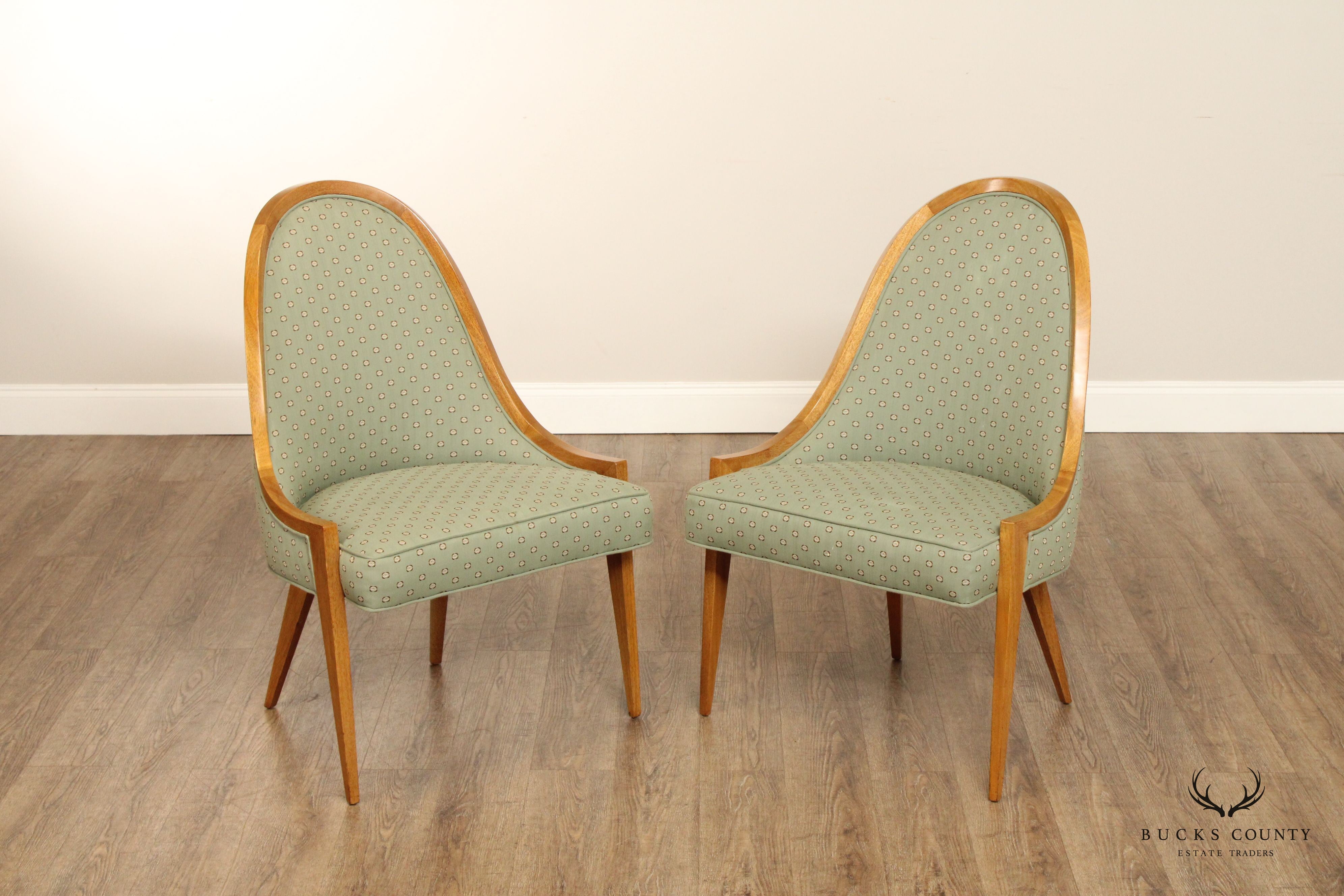 Harvey Probber Mid Century Pair Of Gondola Chairs