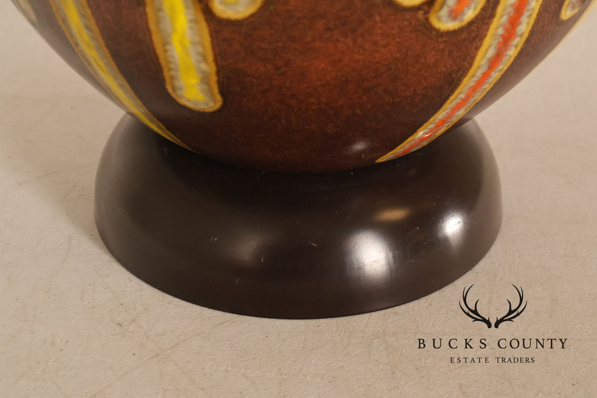 Mid Century Modern Drip-Glaze Ceramic Table Lamp