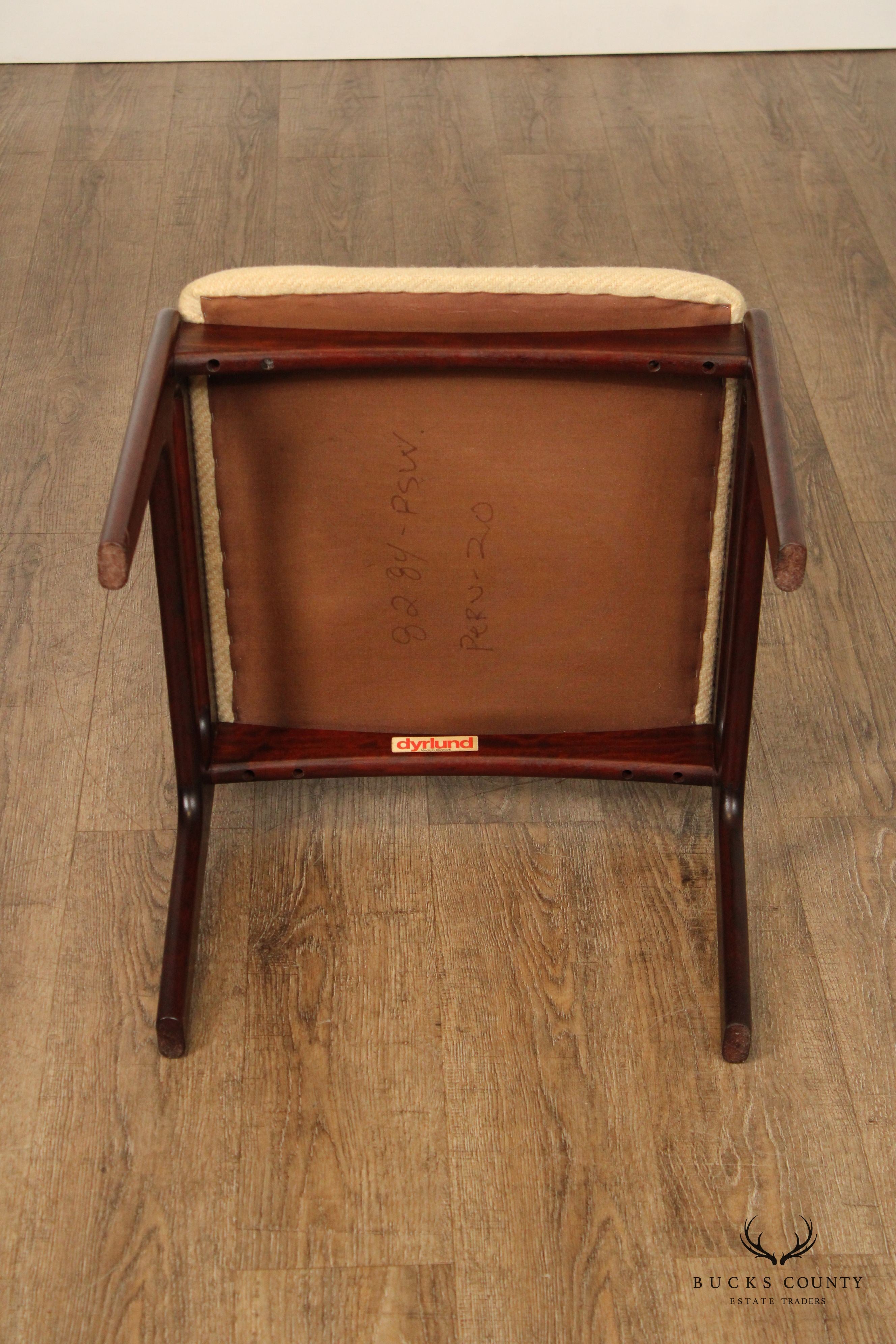 DYRLUND DANISH MODERN ROSEWOOD SIDE CHAIR