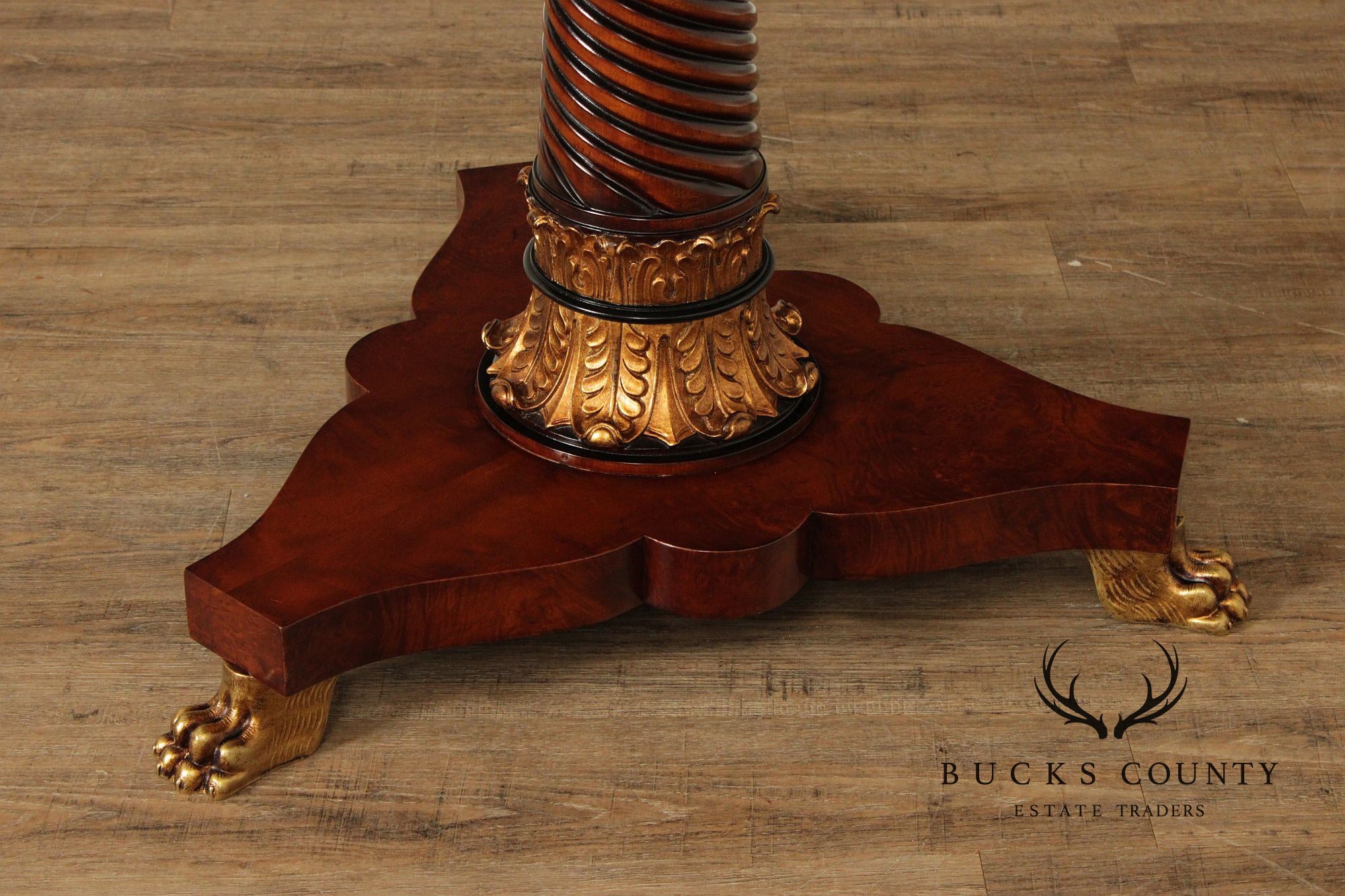 Rho Mobili D’Epoca Italian Empire Style Inlaid Mahogany Center Table