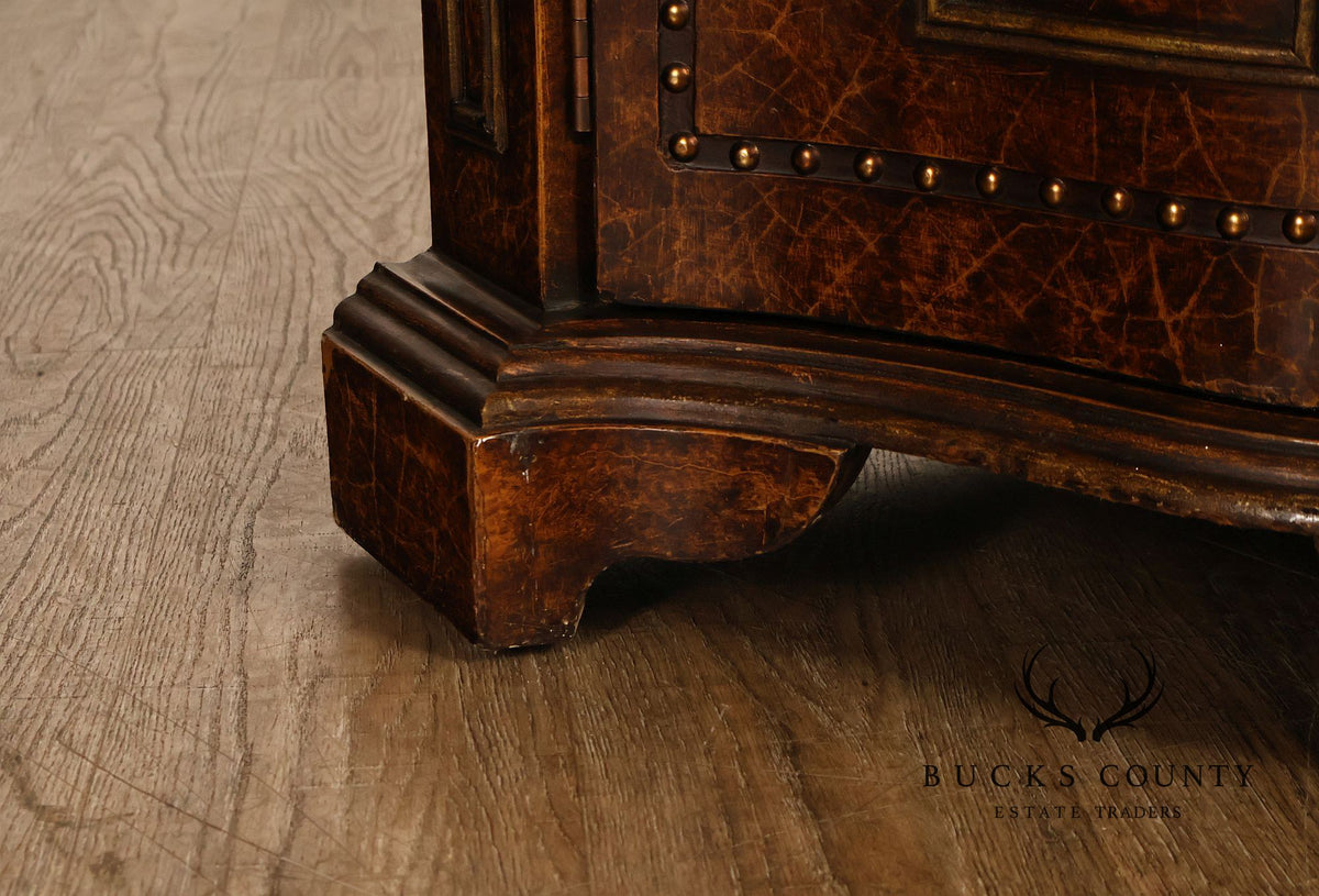 Spanish Colonial Style Faux Leather Sideboard