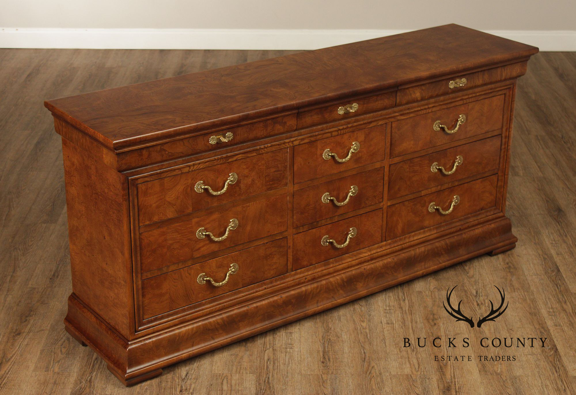 Henredon 'Charles X' Burlwood Long Dresser