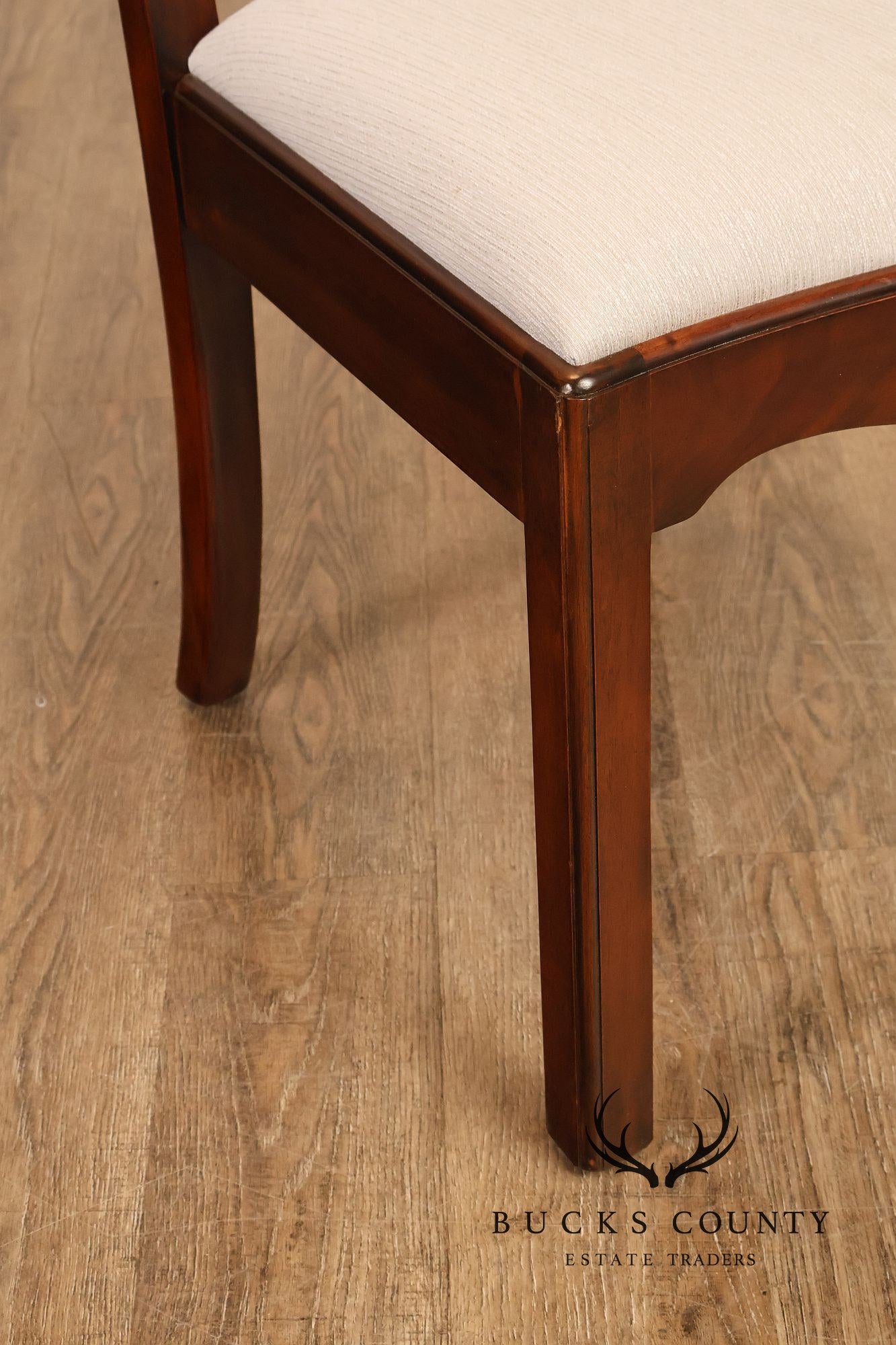 Maitland Smith Chippendale Style Set of Ten Mahogany Dining Chairs