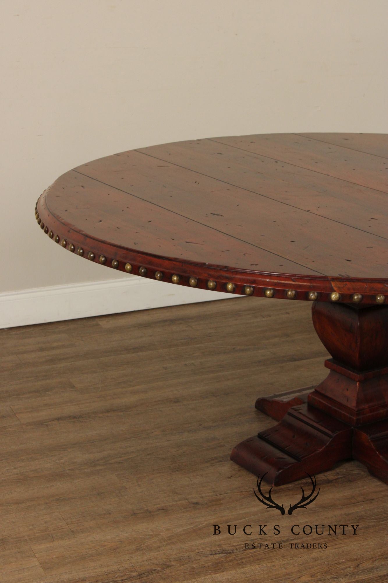 Spanish Revival Style 73" Round Dining Table