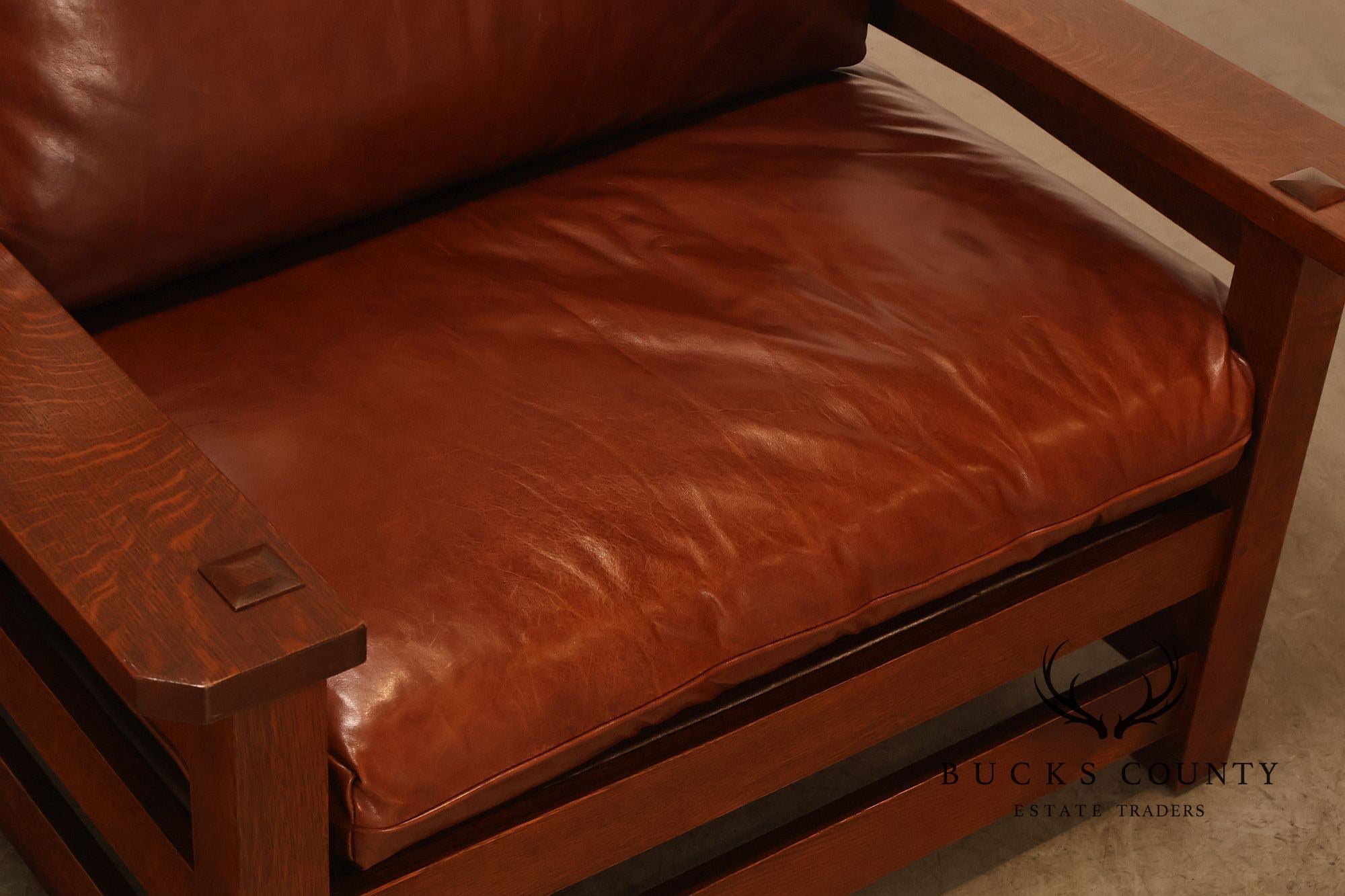 Stickley Mission Collection 25th Anniversary Limited Edition Dalai Lama Eastwood Chair & Ottoman No. 45/100