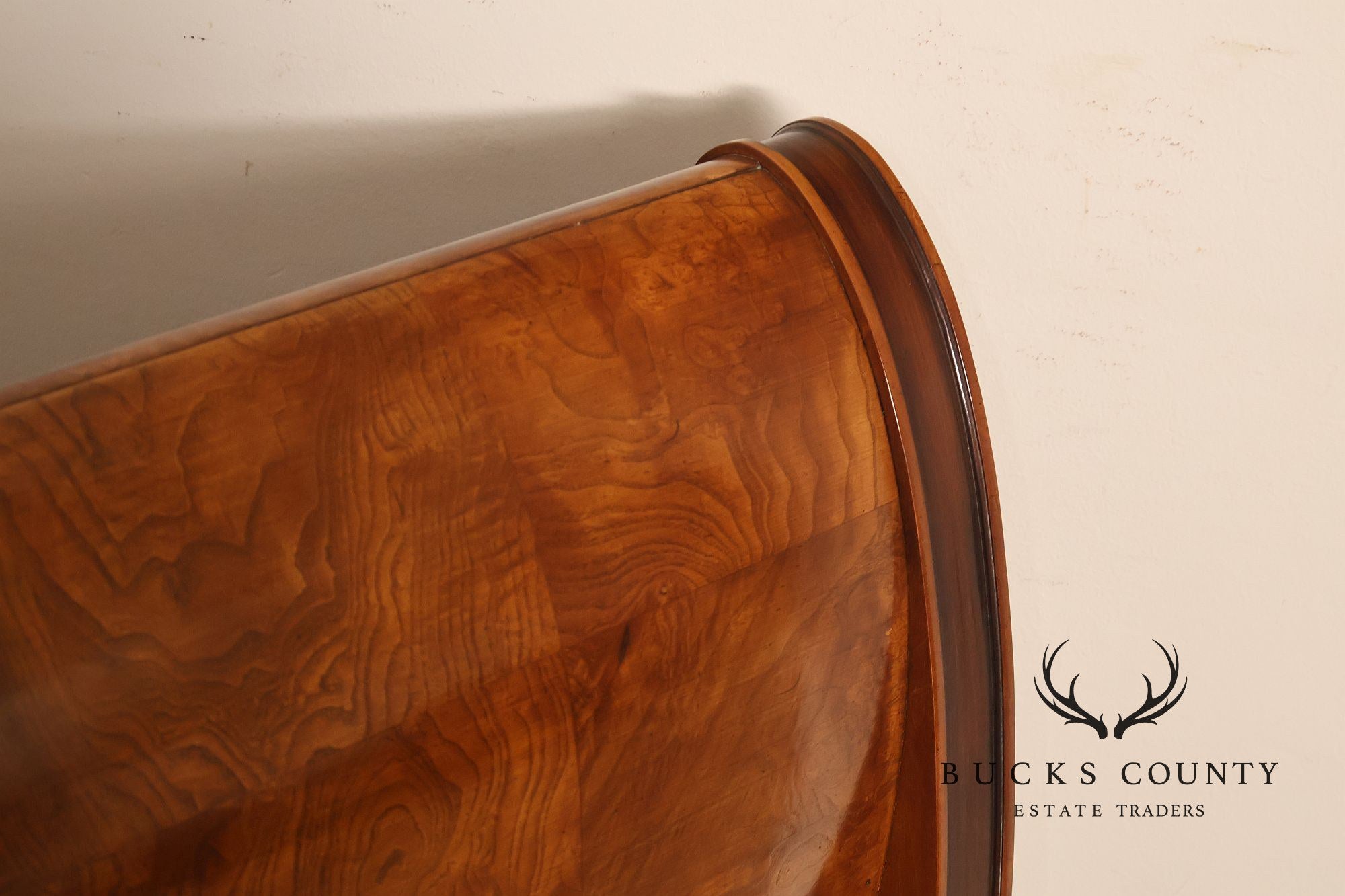Henredon 'Charles X' King Size Burlwood Sleigh Bed