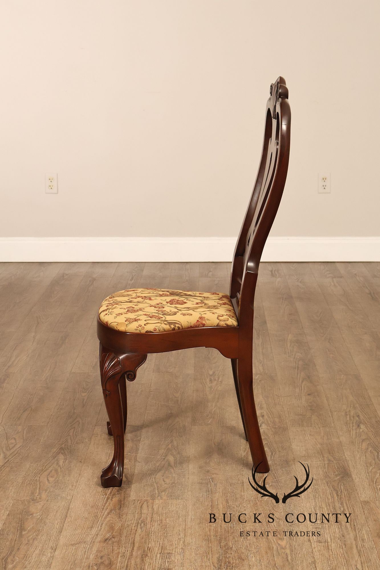 Kittinger Colonial Williamsburg Georgian Style Set Of Six Mahogany Side Dining Chairs CW-146