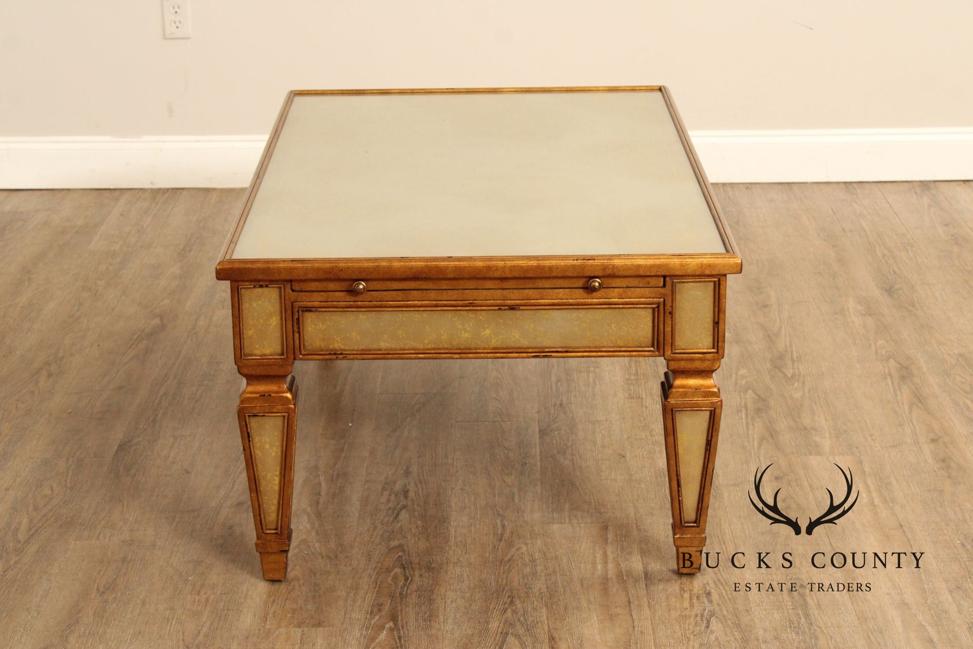 Theodore Alexander Neoclassical Style Eglomise Coffee Table