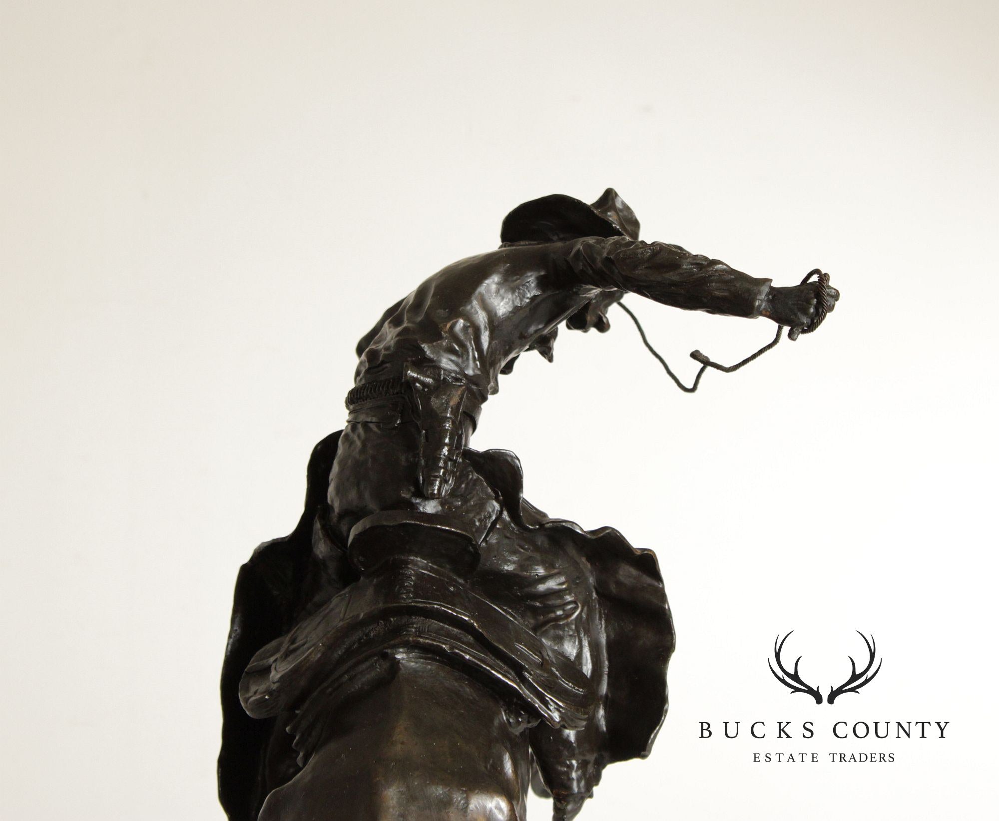Frederic Remington Bronze Sculpture, 'Bronco Buster'