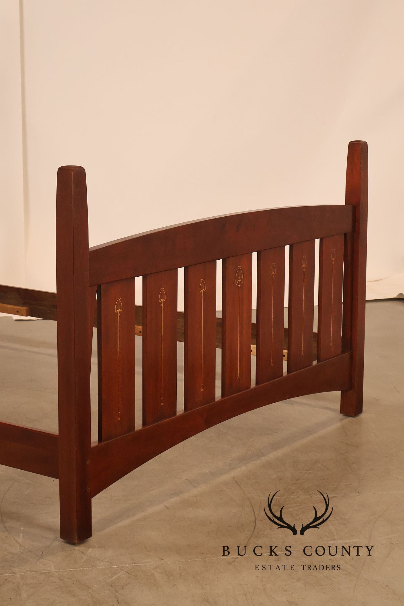 Stickley Harvey Ellis Inlaid Cherry Queen Bed