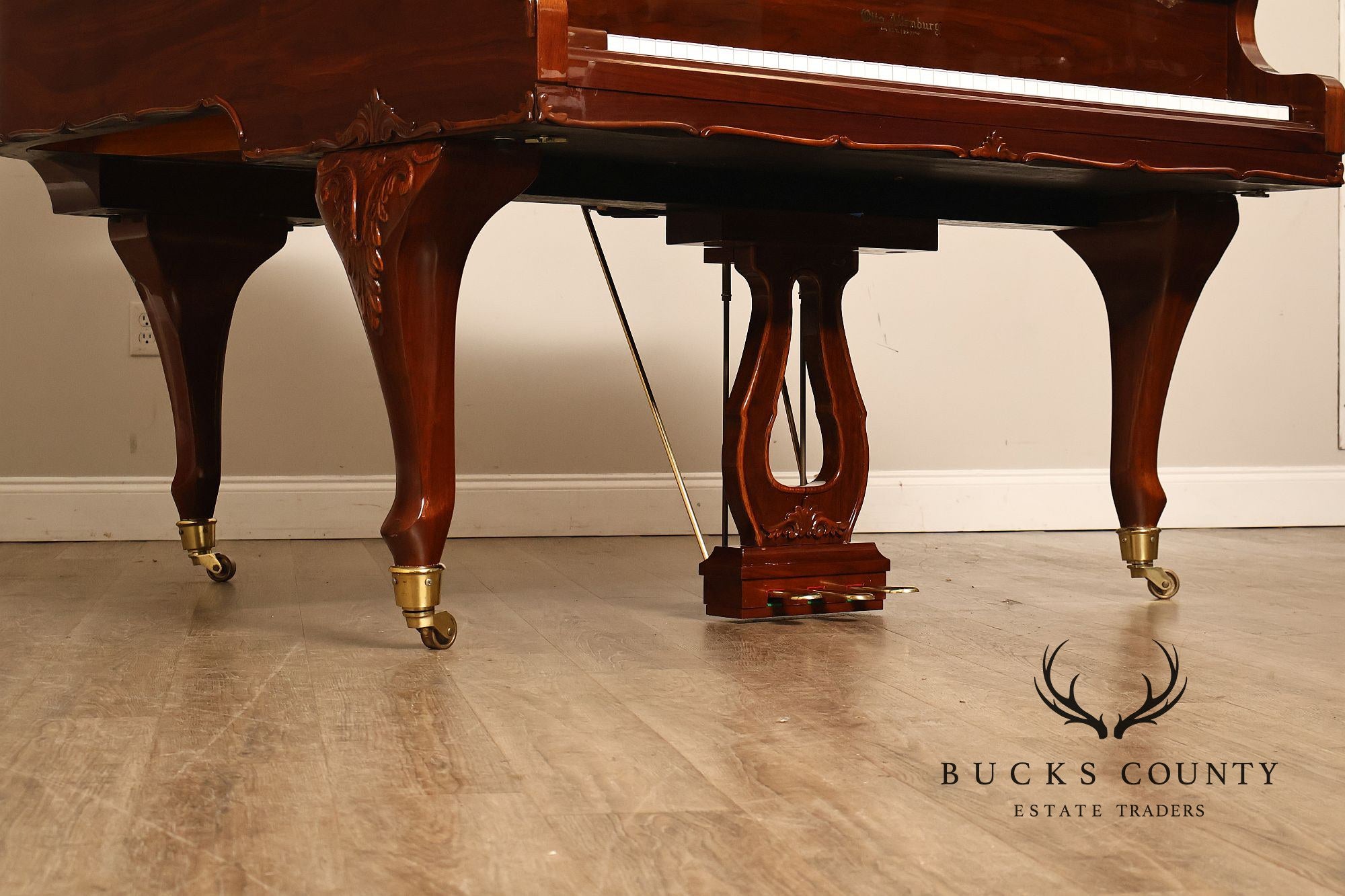 Otto Altenburg Rosewood Baby Grand Piano With Matching Duet Bench