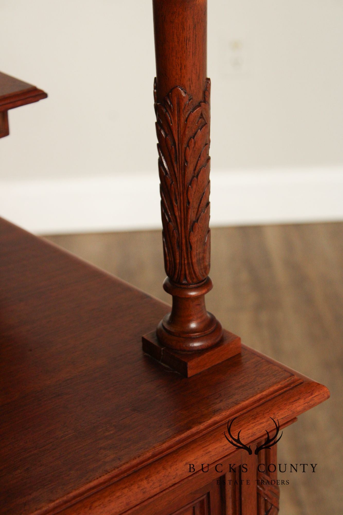 Antique French Carved Walnut Display Cabinet