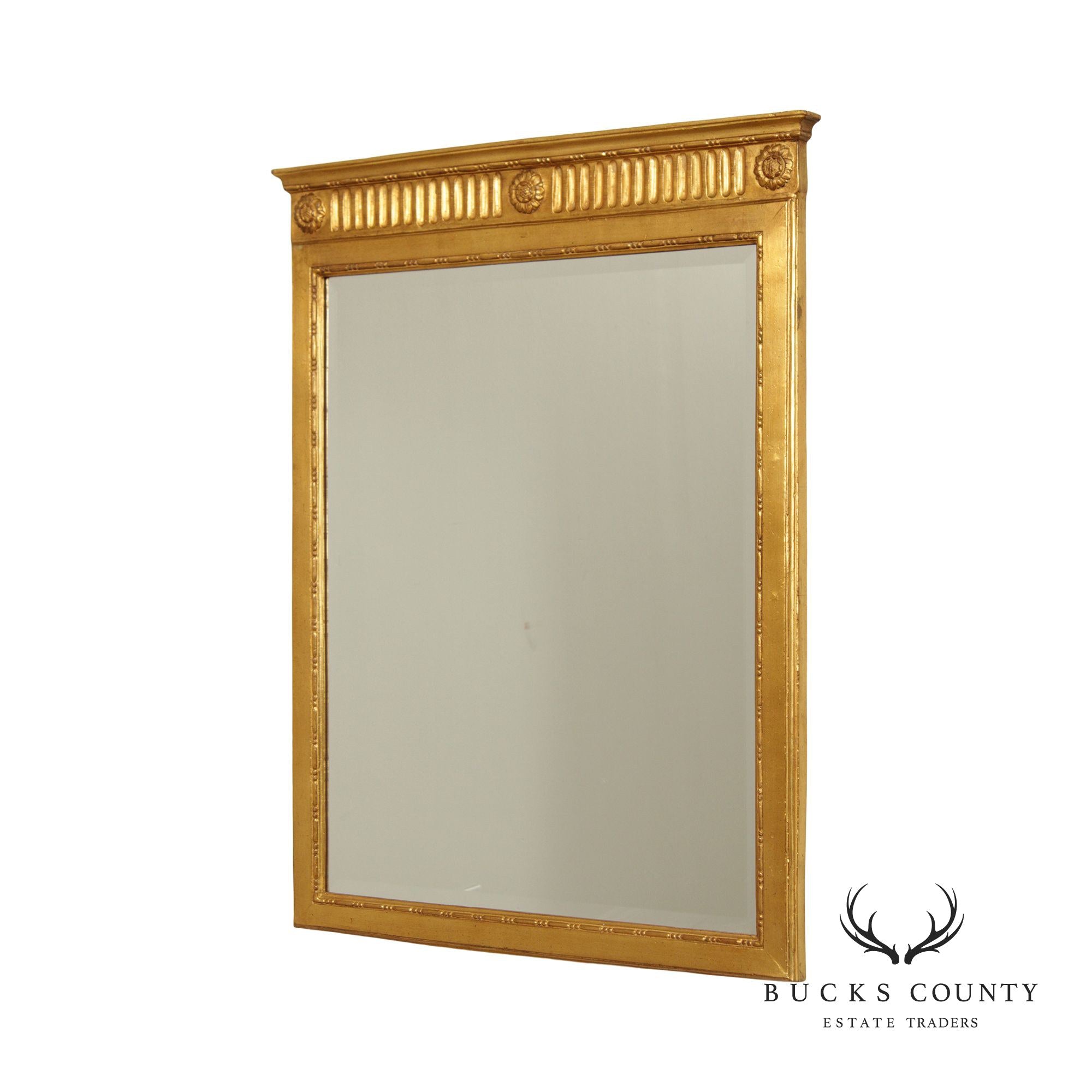 Carvers' Guild 'Newport' Giltwood Trumeau Mirror