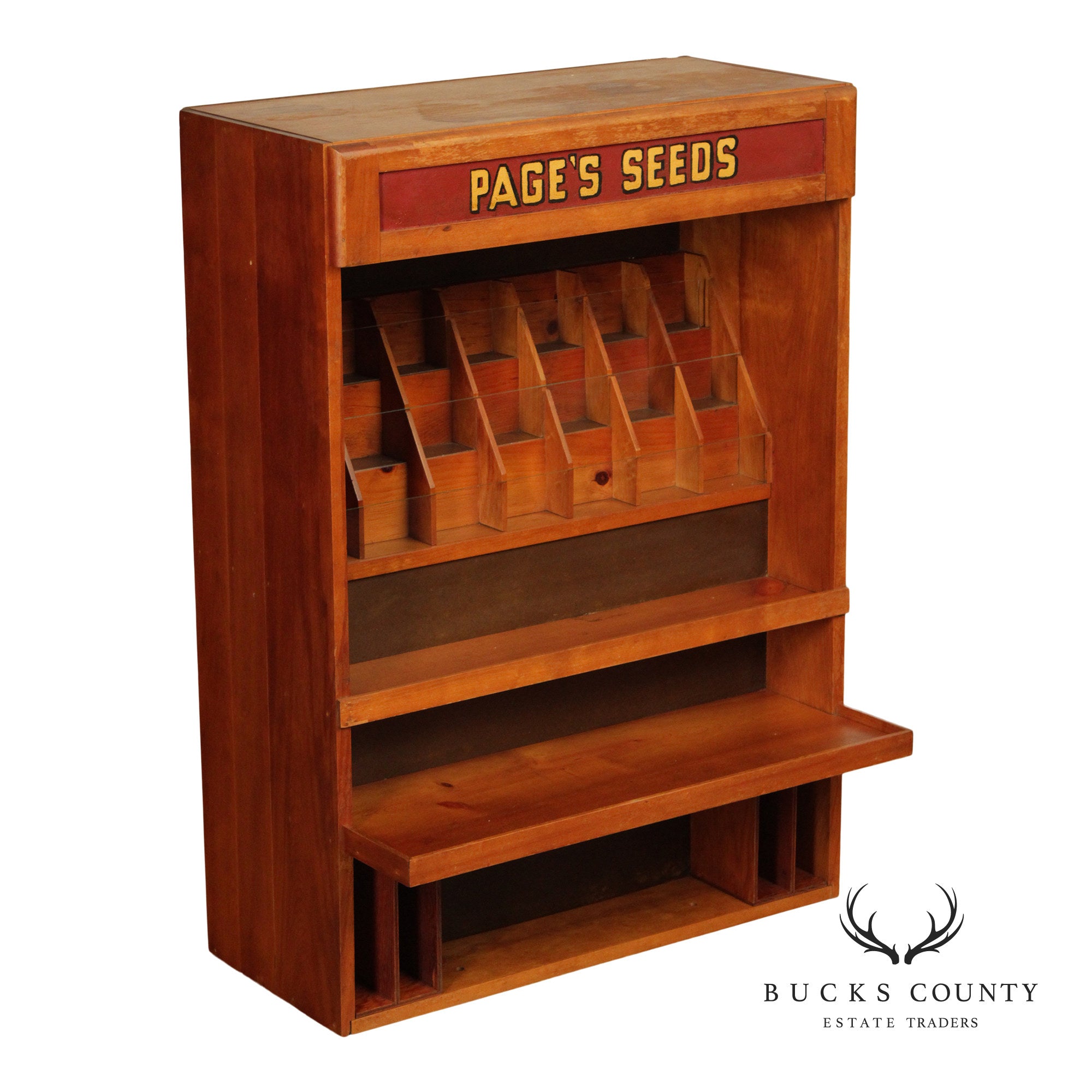 Page's Seeds Country Store Display Cabinet