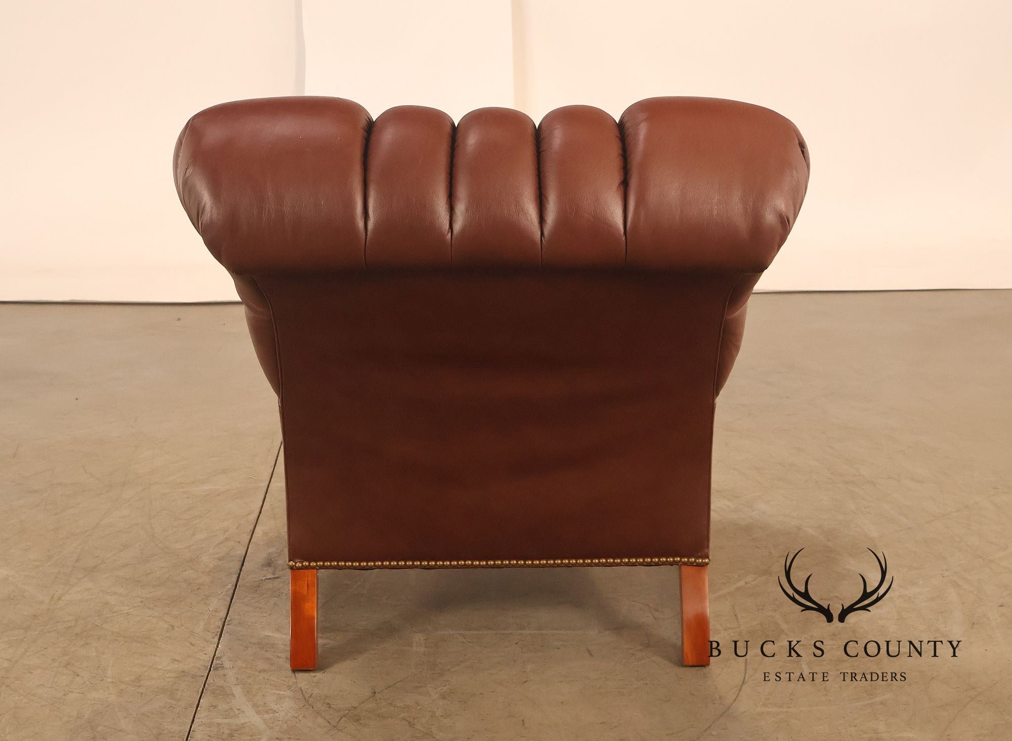 Stickley Tufted Leather 'Leopold' Armchair