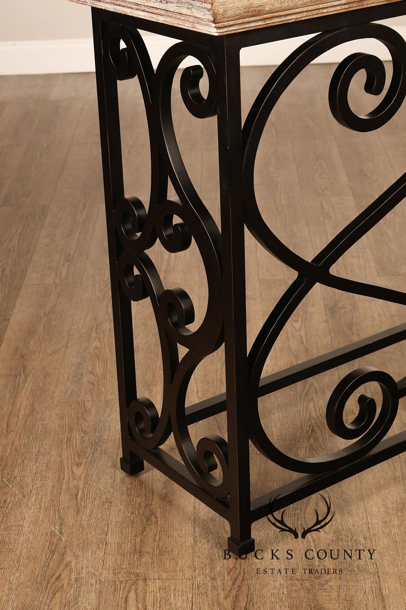 Jonathan Charles Artisan Collection Wrought Iron Console