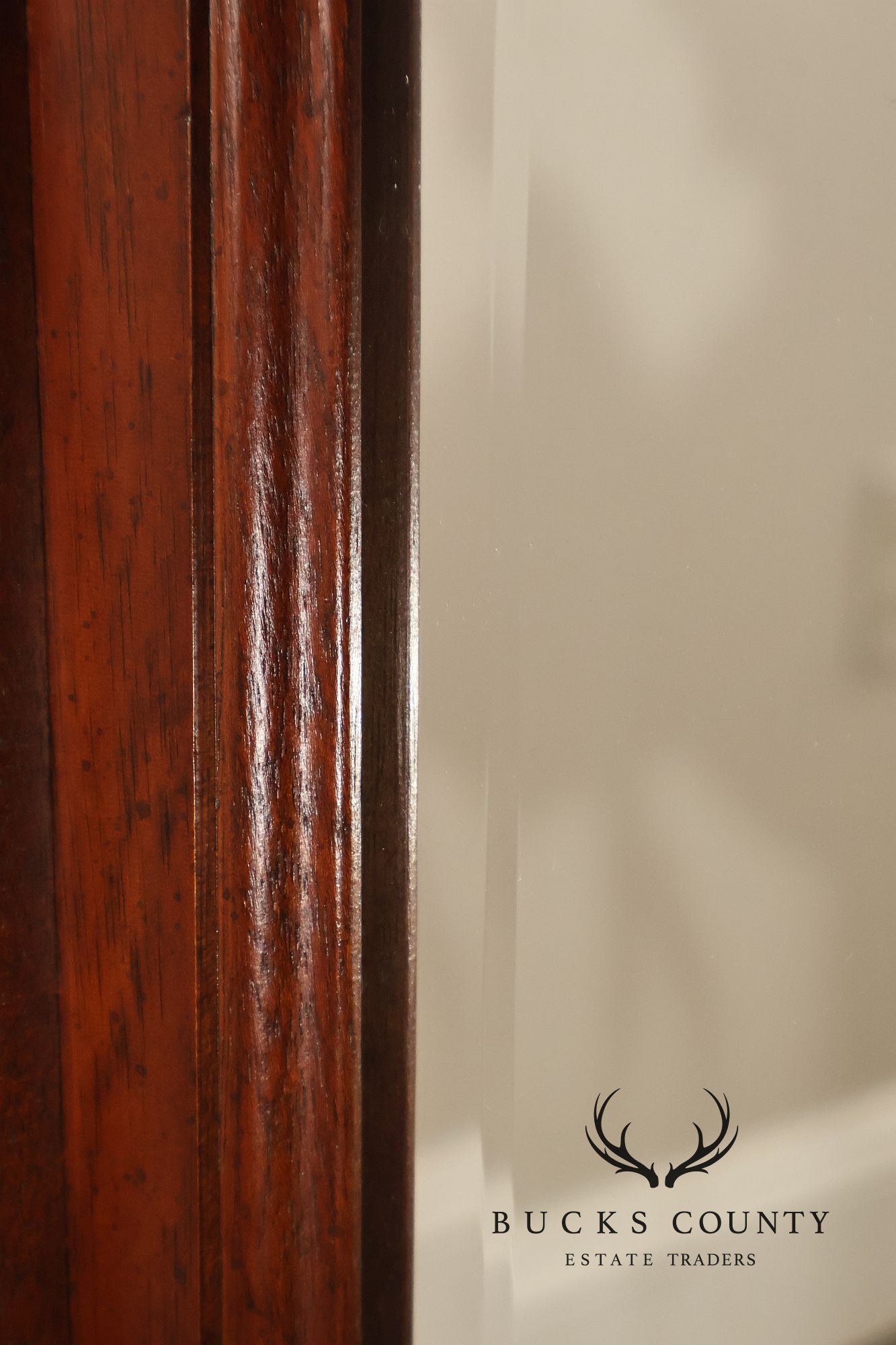 Neoclassical Style Carved Mahogany Wall Mirror