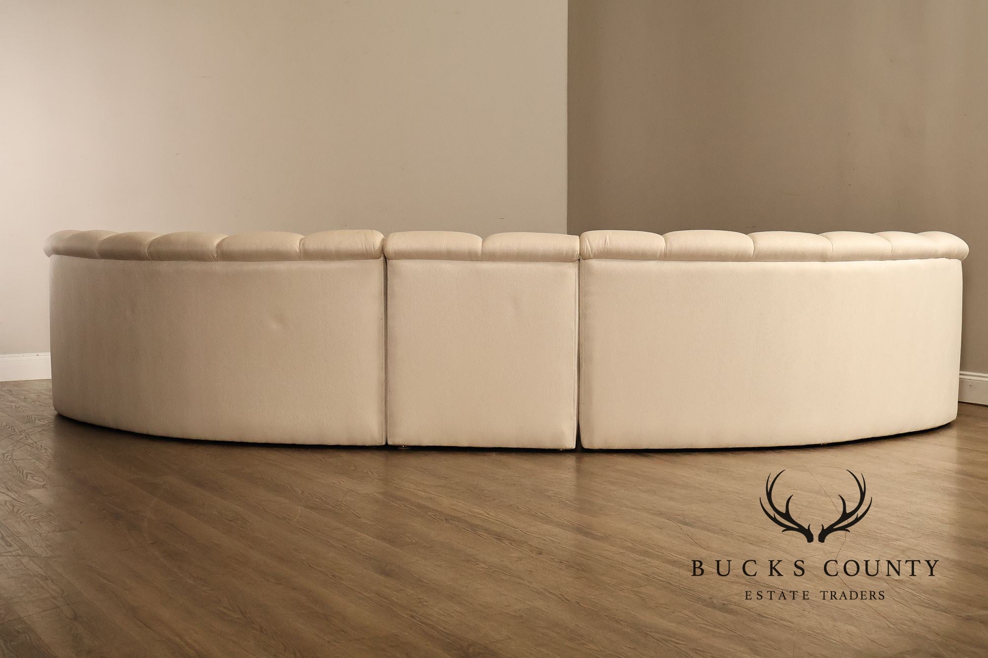 Thayer Coggin Post Modern Curved Sectional Sofa