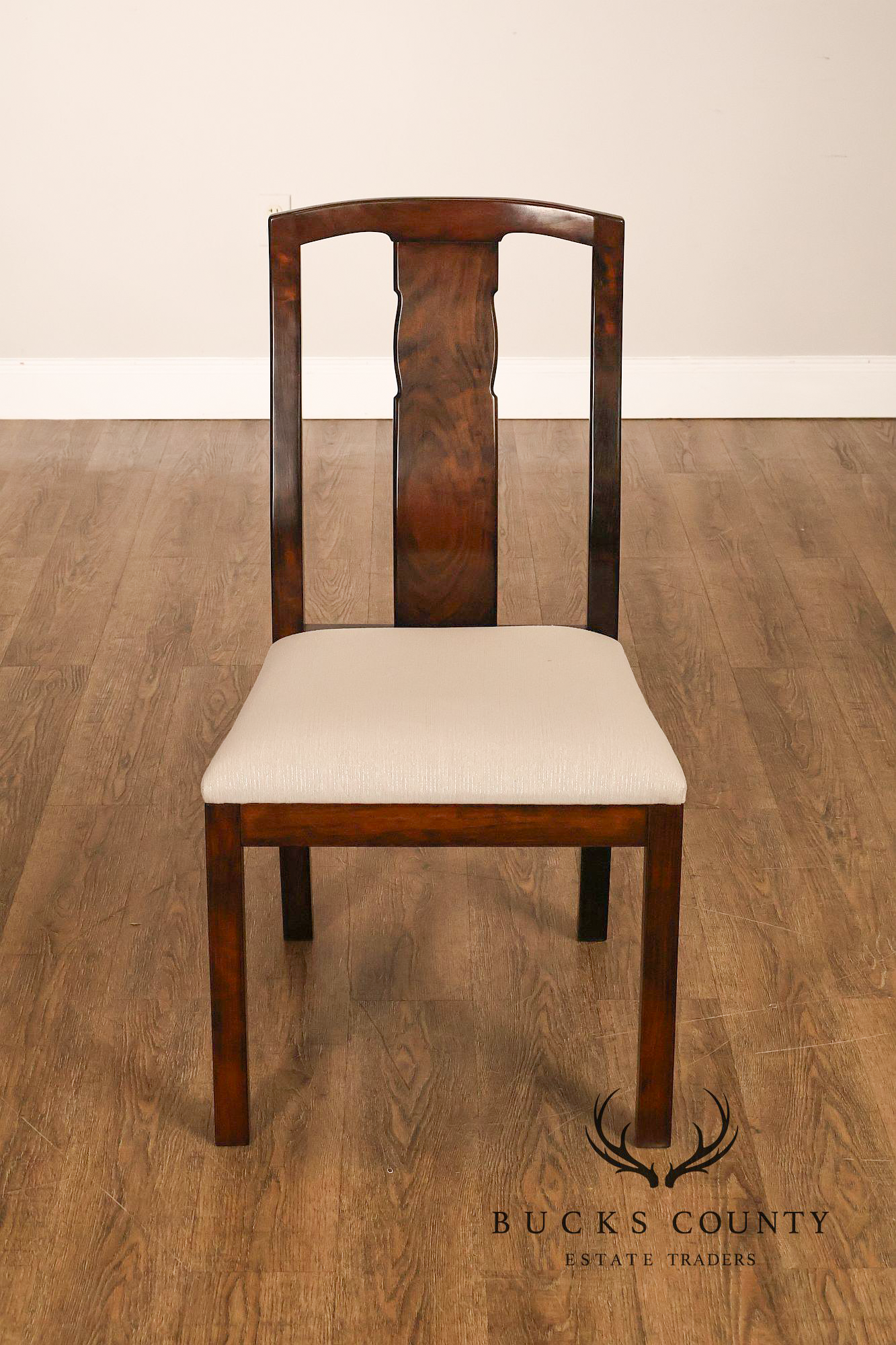 Robert Whitley Set of Eight Studio Crafted Walnut Dining Chairs