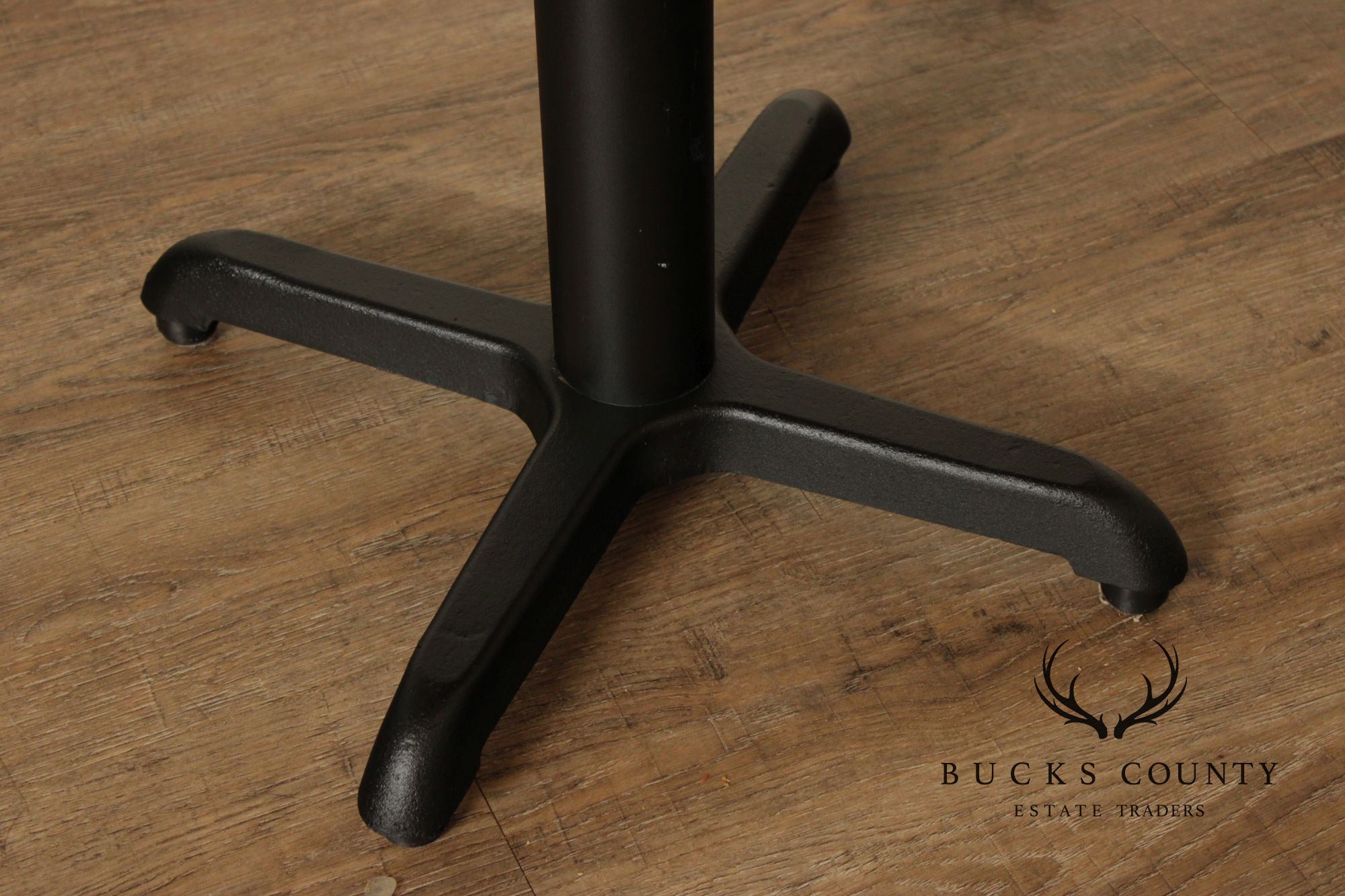 Industrial Style Reclaimed Wood Top Iron Base Dining Table