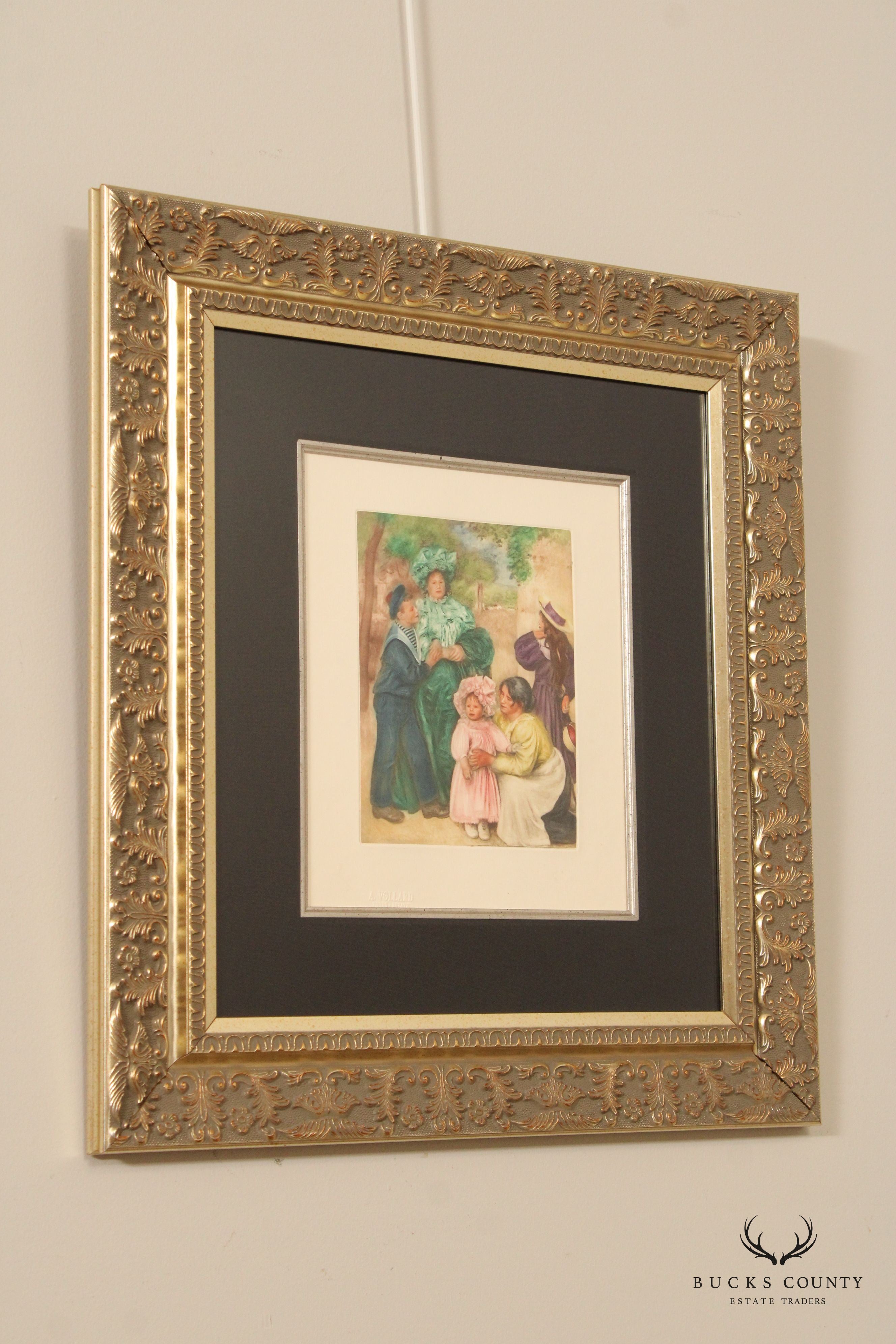 Pierre Auguste Renoir 'La Famille' Limited Edition Etching