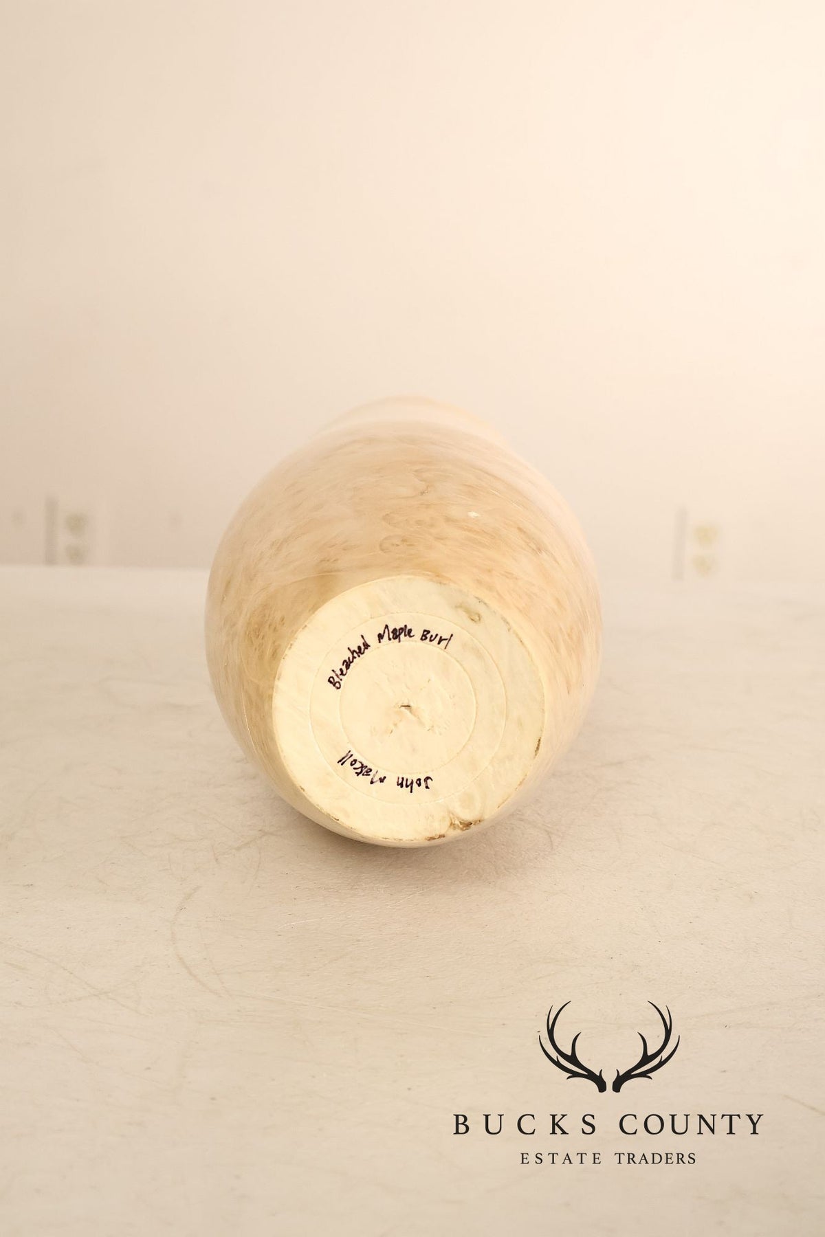 John Mascoll Contemporary Turned Maple Vase