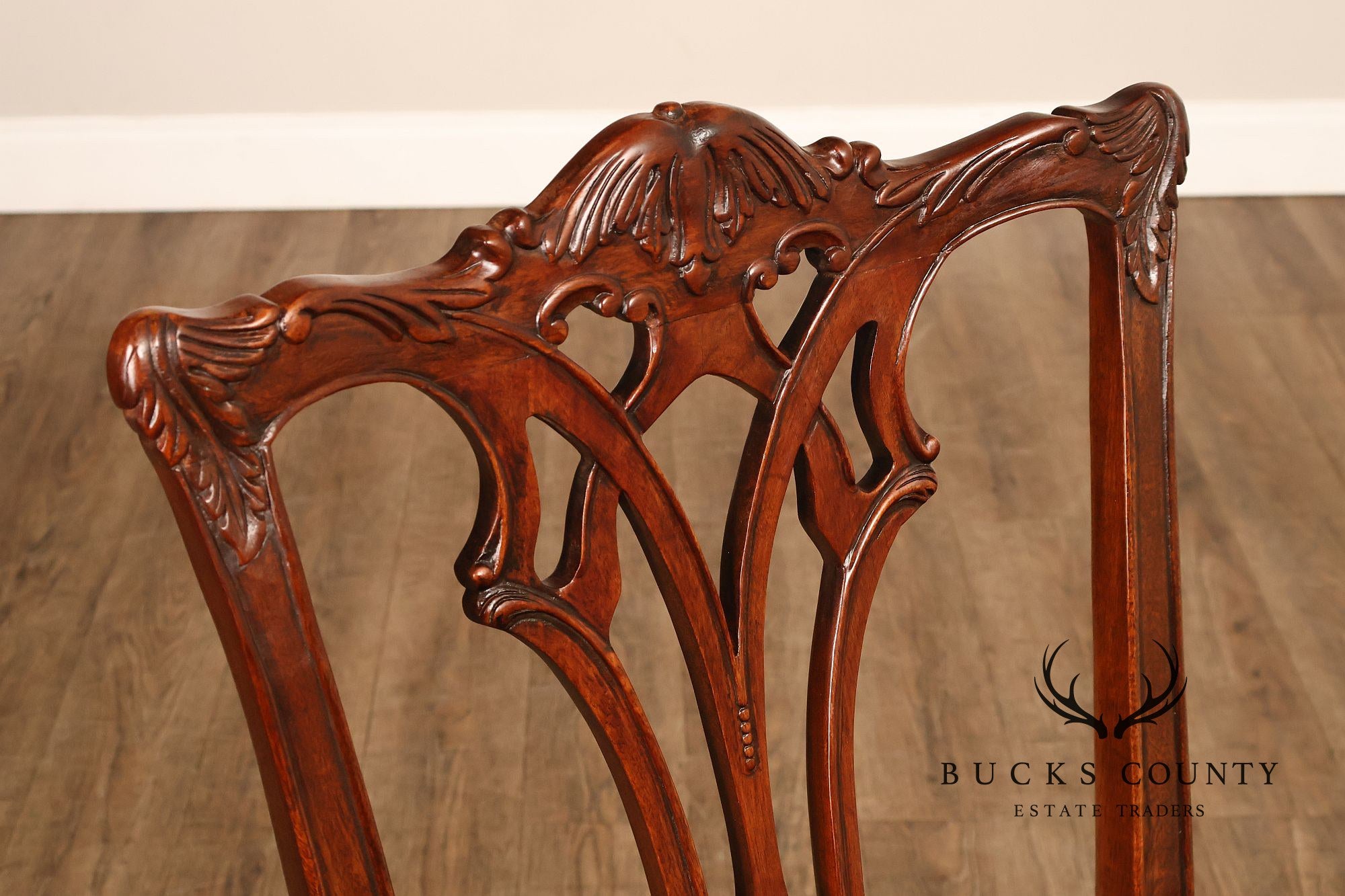 Lexington Furniture Chippendale Style Mahogany Carved Set Of Four Dining Chairs