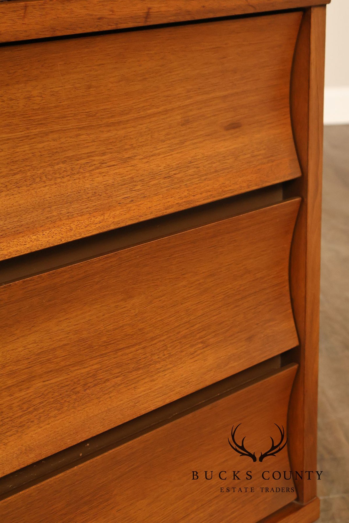 Johnson Carper Mid Century Modern Walnut Tall Chest