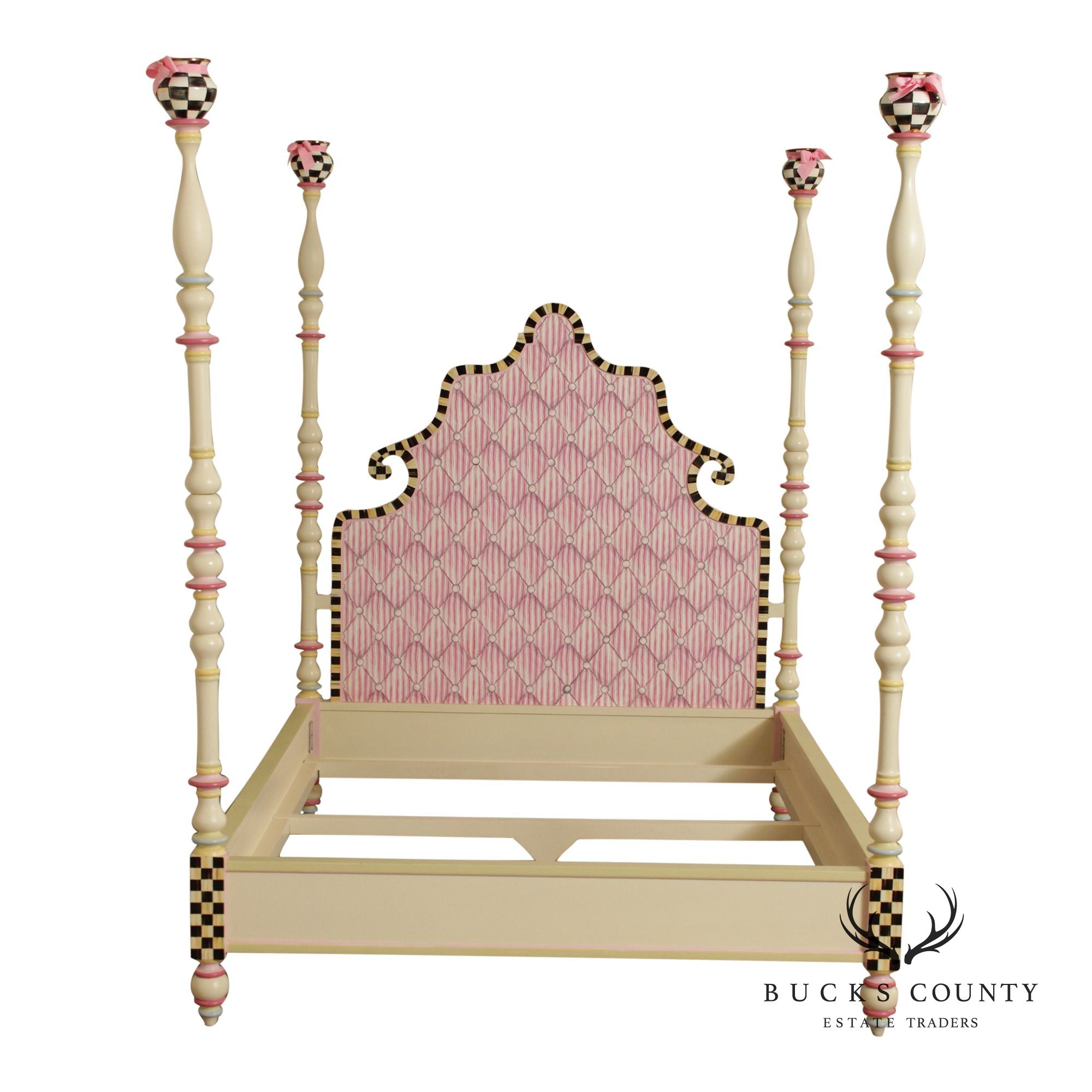 Mackenzie Childs 'Rosie Sweet' Full-Size Poster Bed