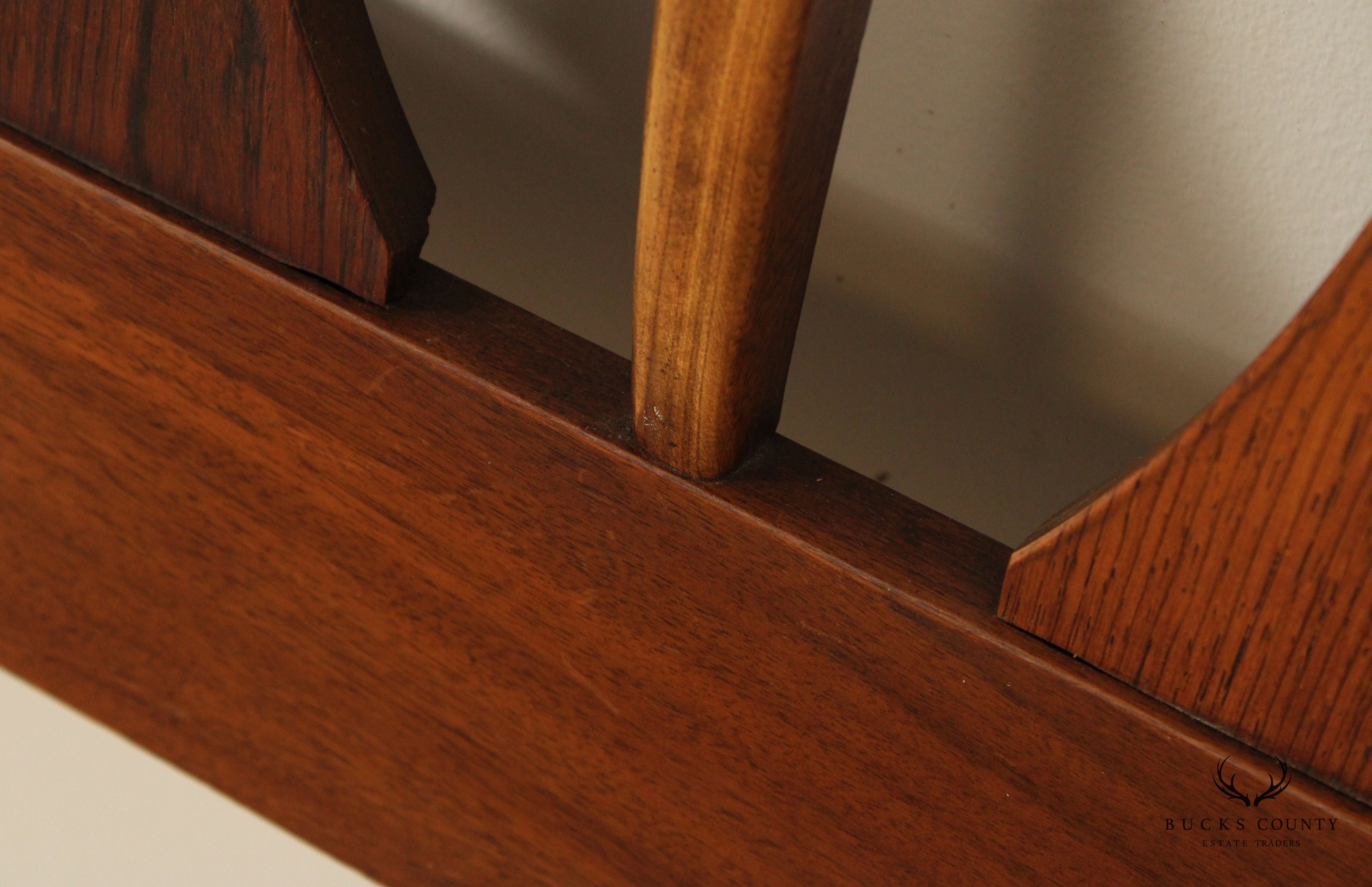 Kent Coffey 'Perspecta' Rosewood and Walnut Queen Headboard