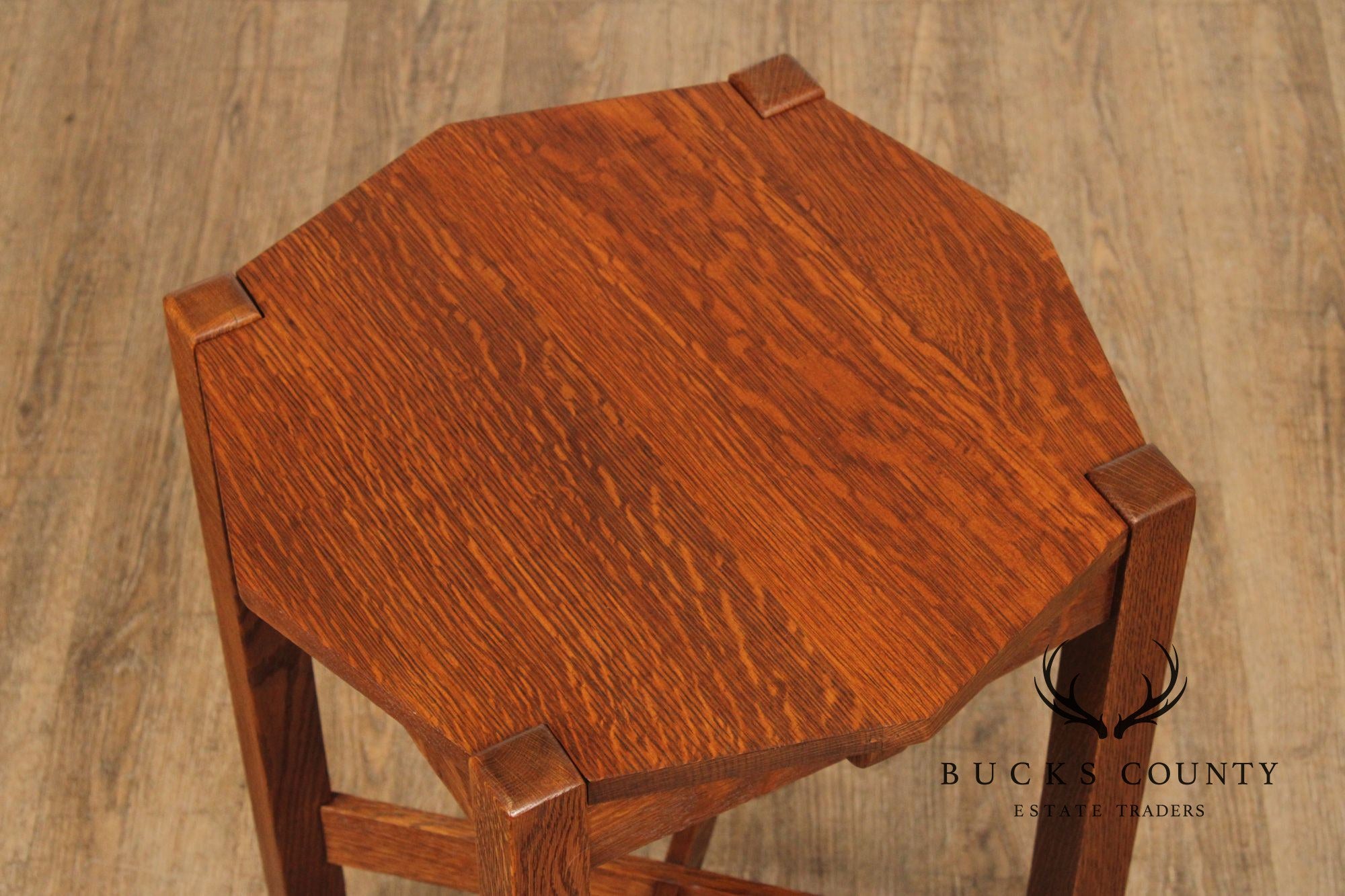 Stickley Brothers Antique Mission Oak Lamp Table
