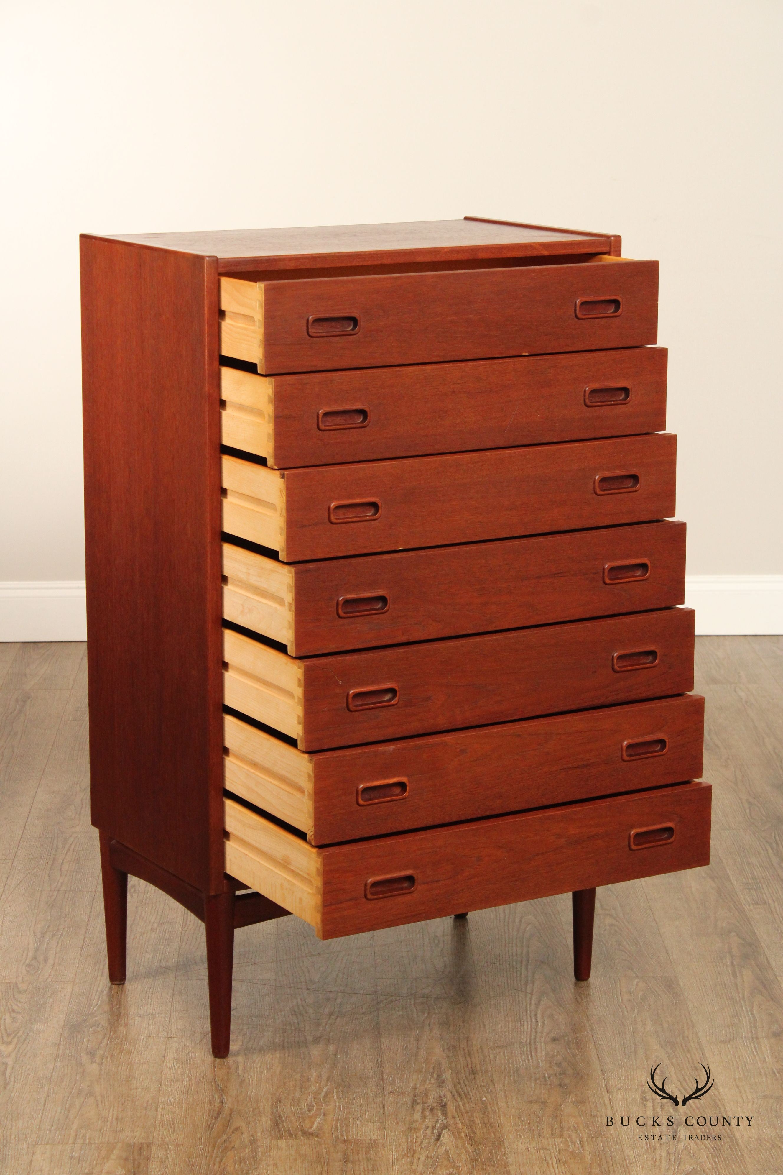 Mogens Kold Danish Modern Teak Tall Chest