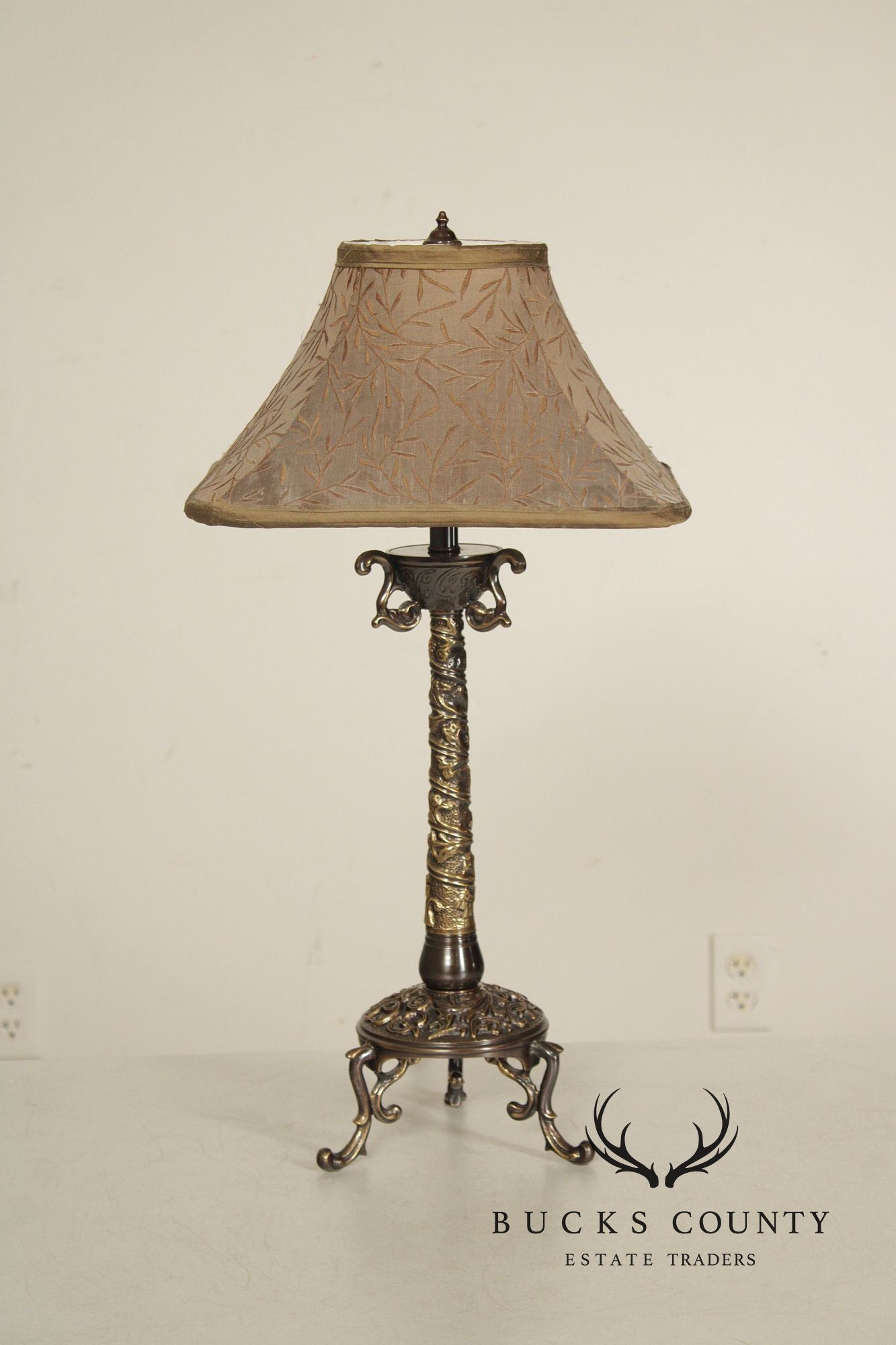Frederick Cooper Rococo Style Brass Table Lamp
